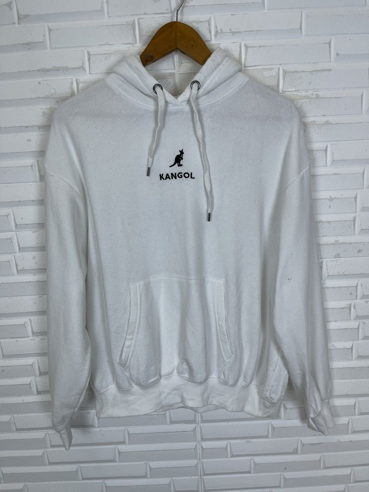 Kangol × Vintage Vintage KANGOL Hoodie Big Spellout Size US M / EU 48-50 / 2 - 2 Thumbnail