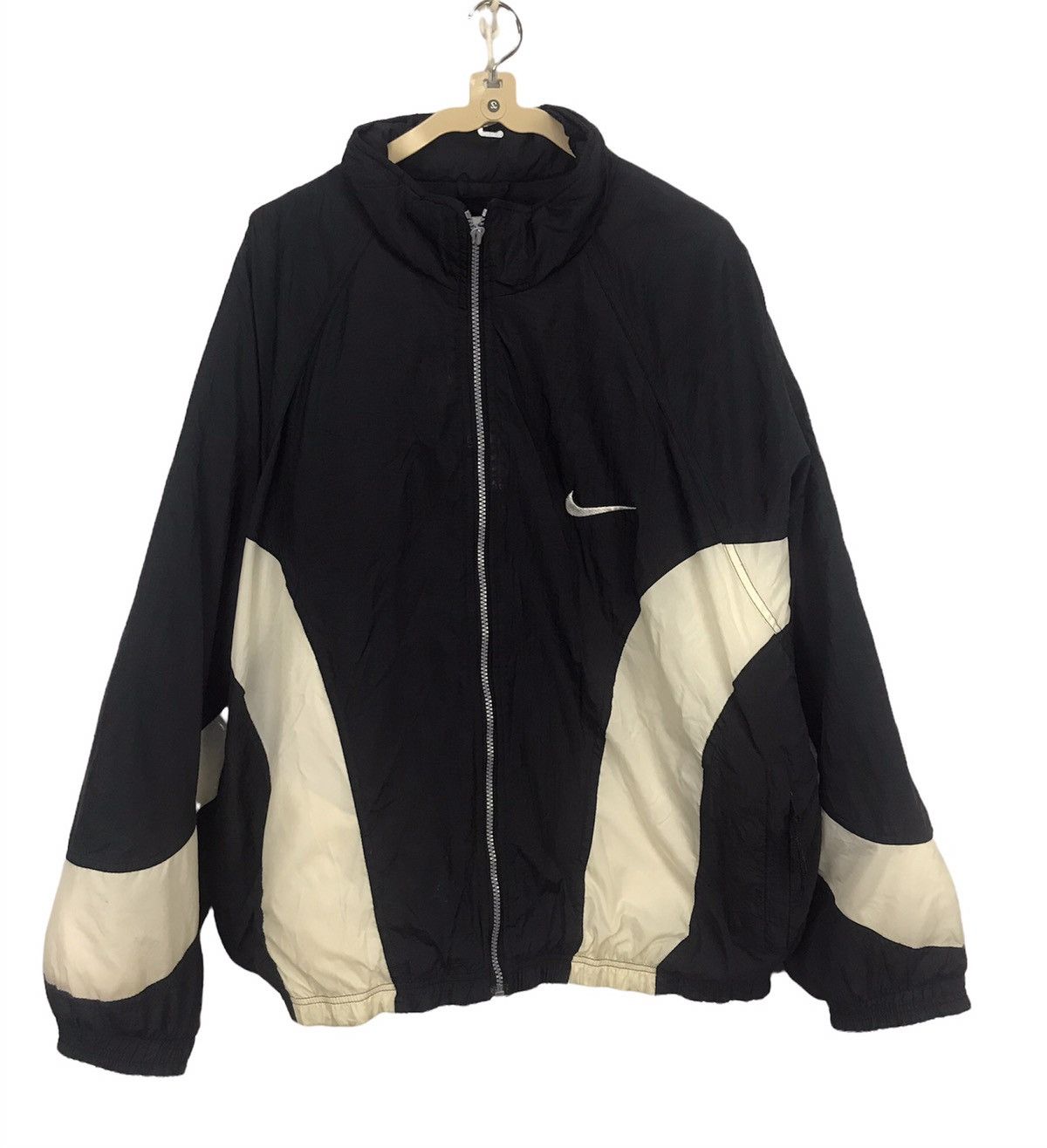 Nike × Vintage Vintage nike swoosh zipper jacket Size US XL / EU 56 / 4 - 1 Thumbnail