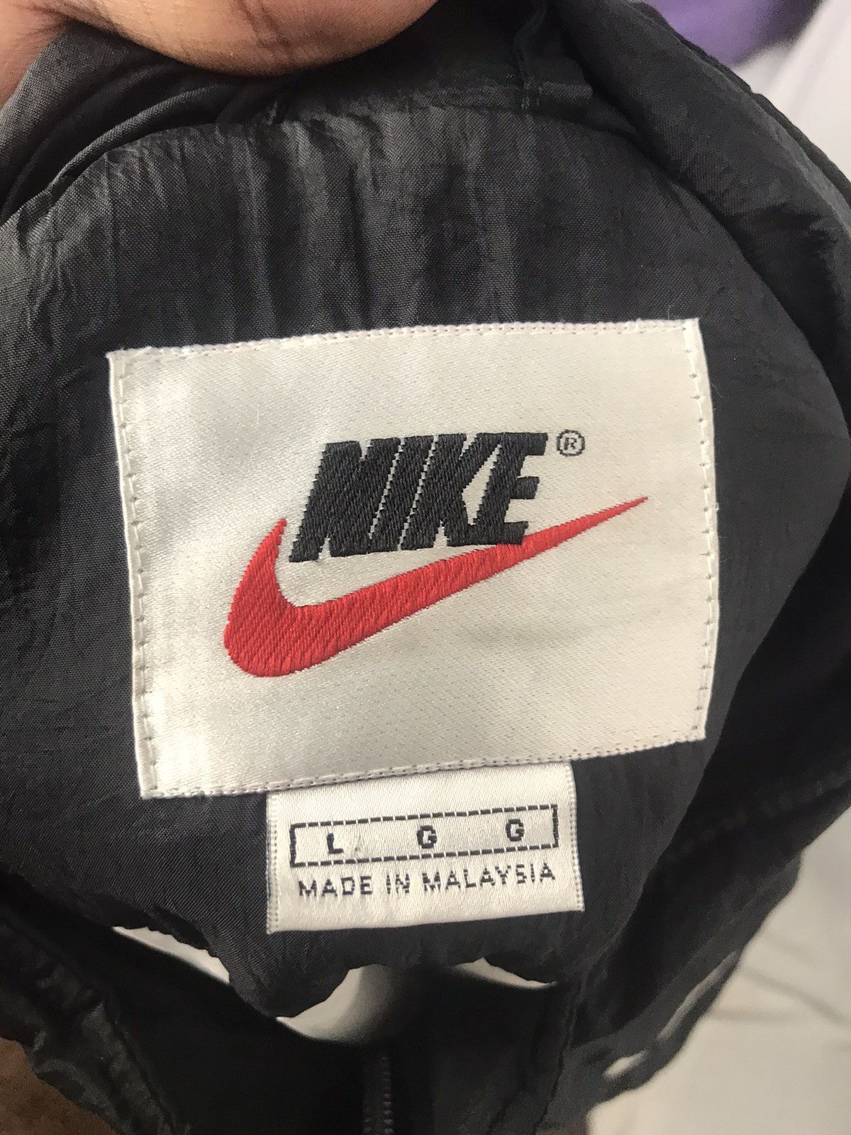 Nike × Vintage Vintage nike swoosh zipper jacket Size US XL / EU 56 / 4 - 3 Thumbnail