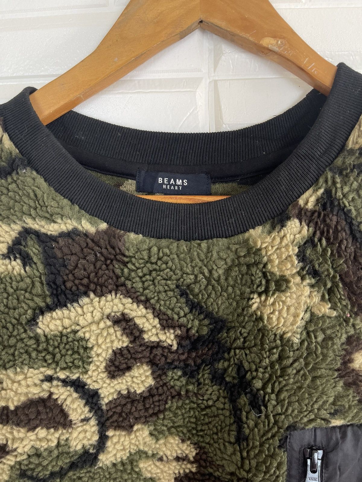 Beams Plus × Vintage CAMOUFLAGE Vintage BEAMS SHERPA Sweater Size US L / EU 52-54 / 3 - 2 Thumbnail