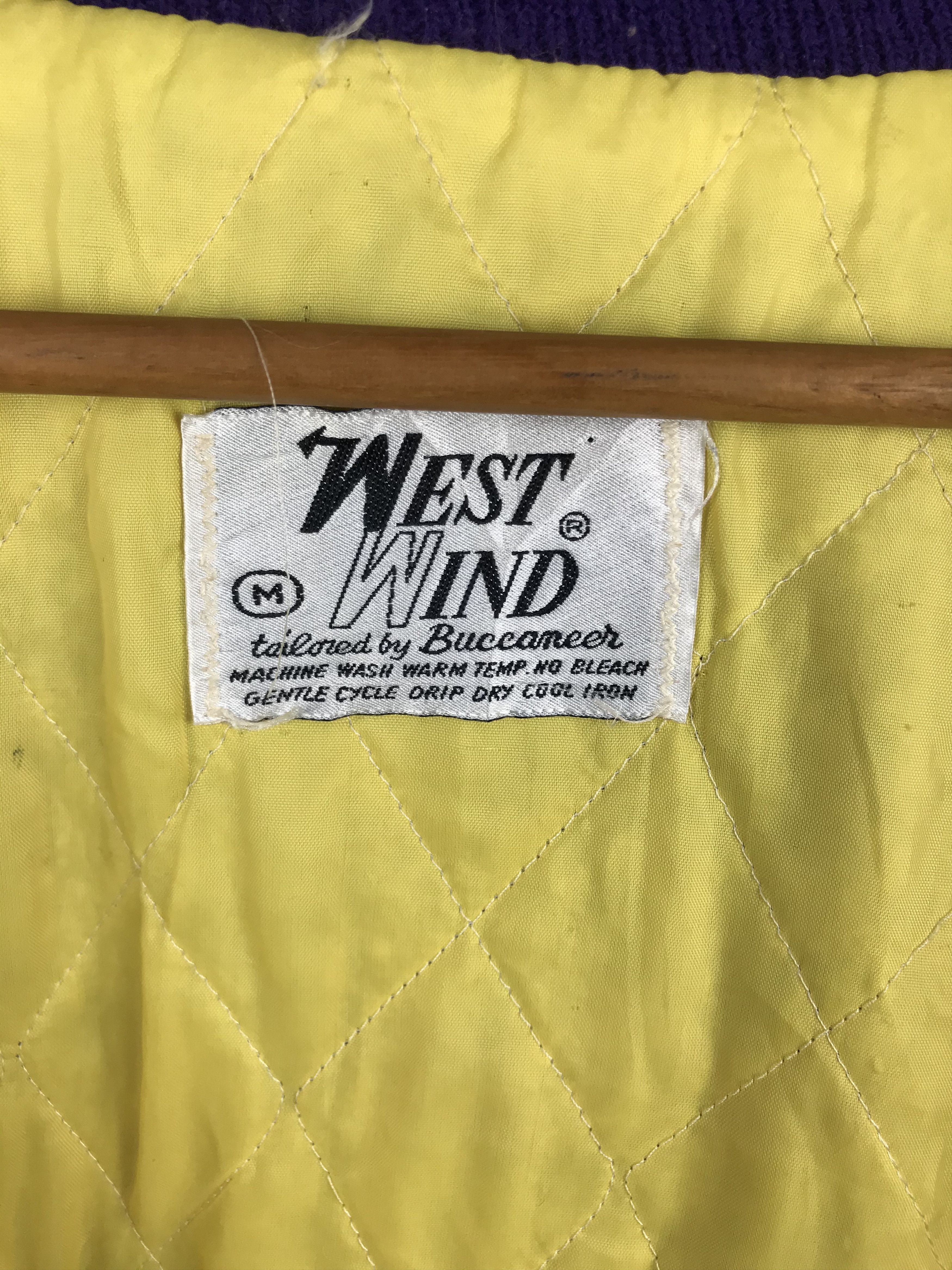 Vintage Vintage West Wind Plum High Soccer Bomber Jacket Big Logo Size US M / EU 48-50 / 2 - 6 Thumbnail