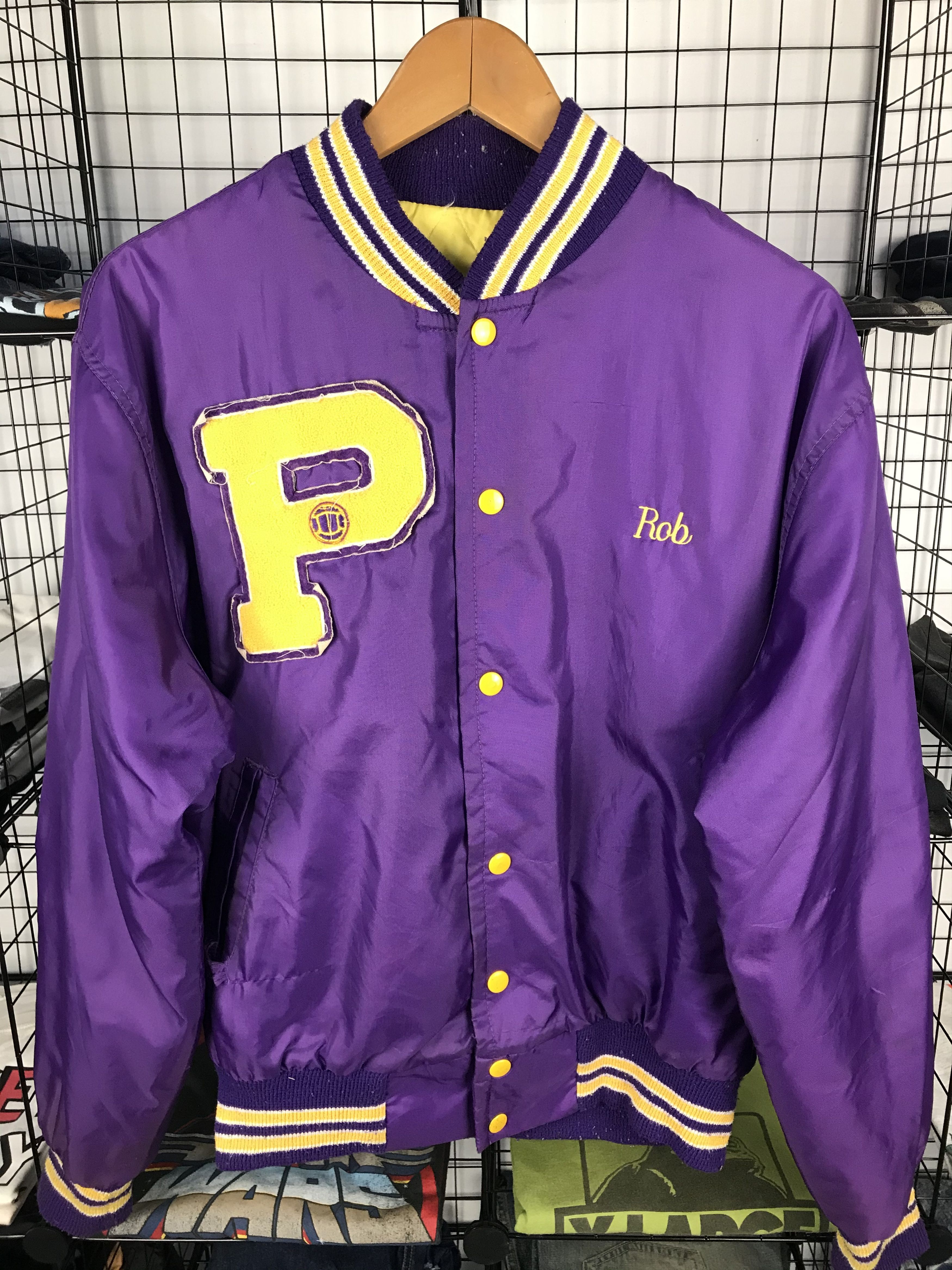 Vintage Vintage West Wind Plum High Soccer Bomber Jacket Big Logo Size US M / EU 48-50 / 2 - 1 Thumbnail