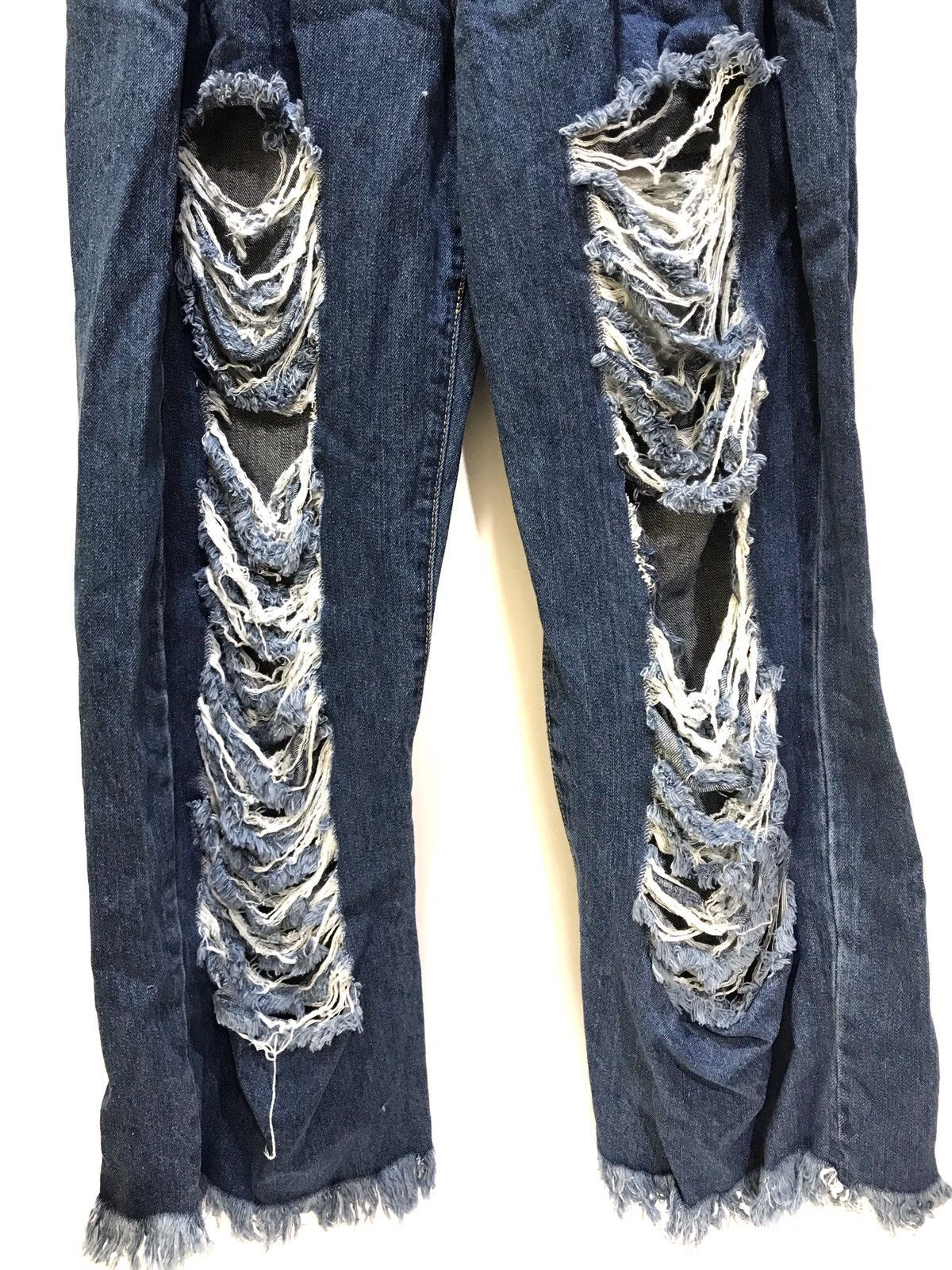 Japanese Brand Distressed Denim Nice Design Size US 28 / EU 44 - 3 Thumbnail