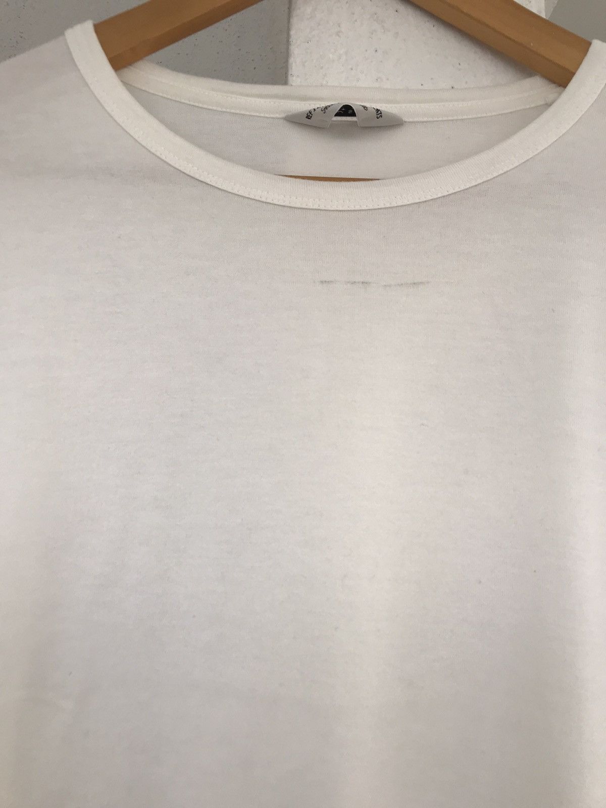 Unused Aw 13 Unused White Fringe Tee Travis Scott Size US M / EU 48-50 / 2 - 11 Thumbnail