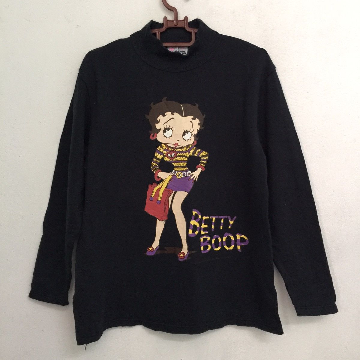 Betty Boop Sweatshirt made in Japan has copyright
