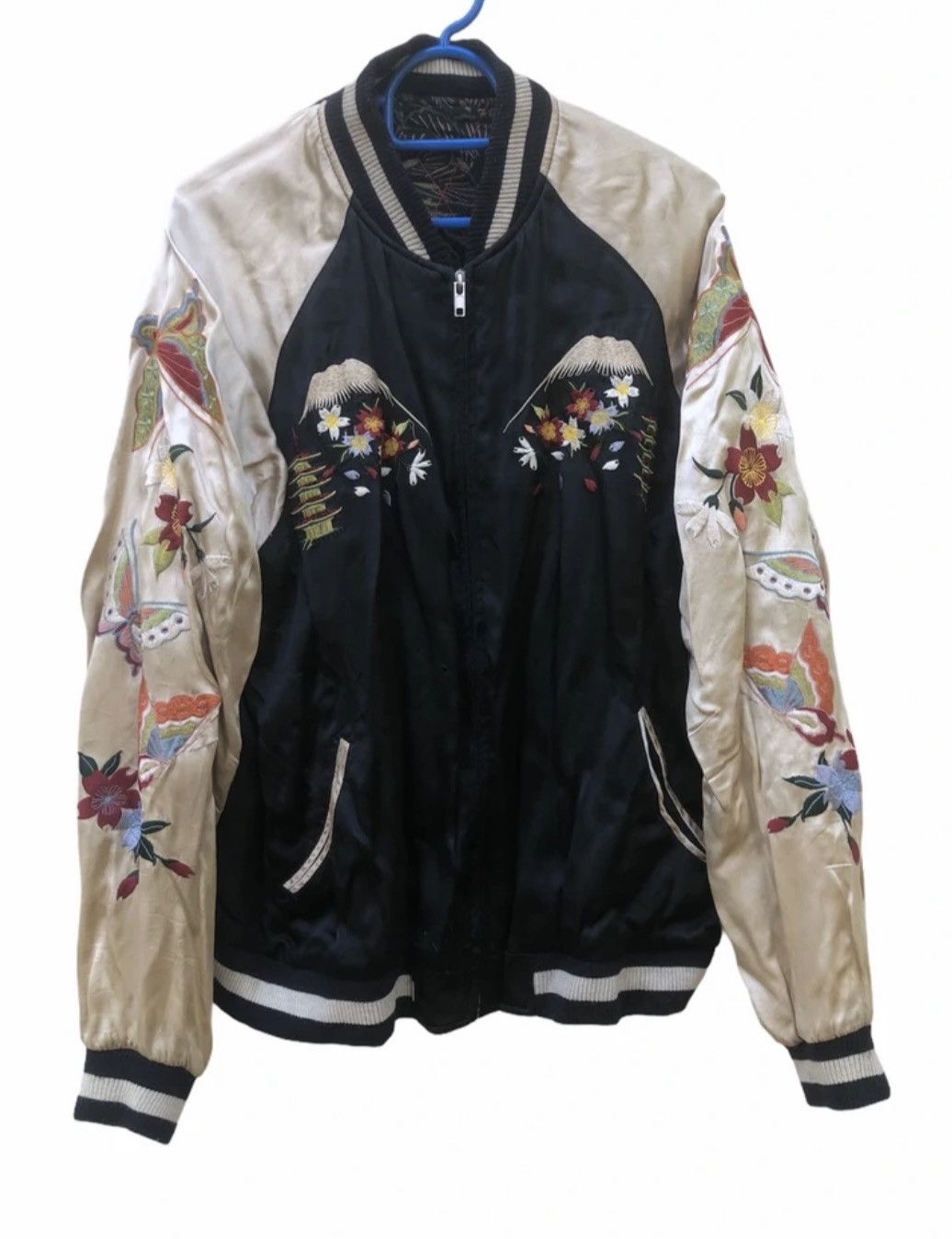 Japanese Brand VINTAGE JAPANESE CLASSIC SCRIPT SUKAJAN REVERSIBLE SATIN Size US L / EU 52-54 / 3 - 7 Thumbnail