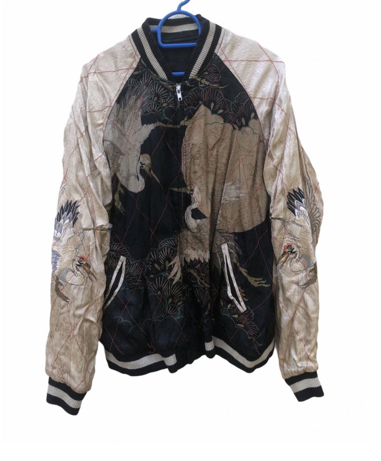 Japanese Brand VINTAGE JAPANESE CLASSIC SCRIPT SUKAJAN REVERSIBLE SATIN Size US L / EU 52-54 / 3 - 2 Thumbnail
