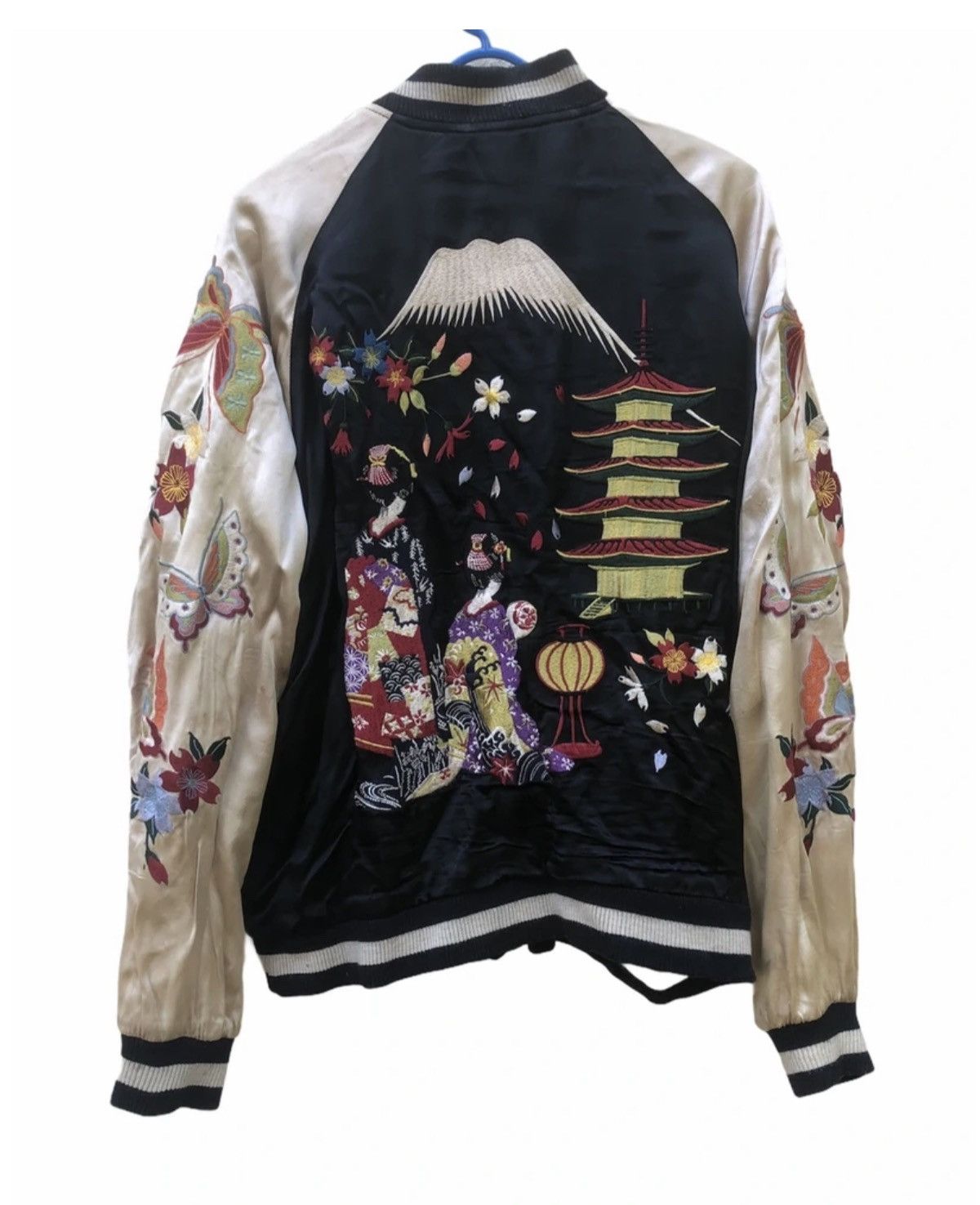 Japanese Brand VINTAGE JAPANESE CLASSIC SCRIPT SUKAJAN REVERSIBLE SATIN Size US L / EU 52-54 / 3 - 6 Thumbnail