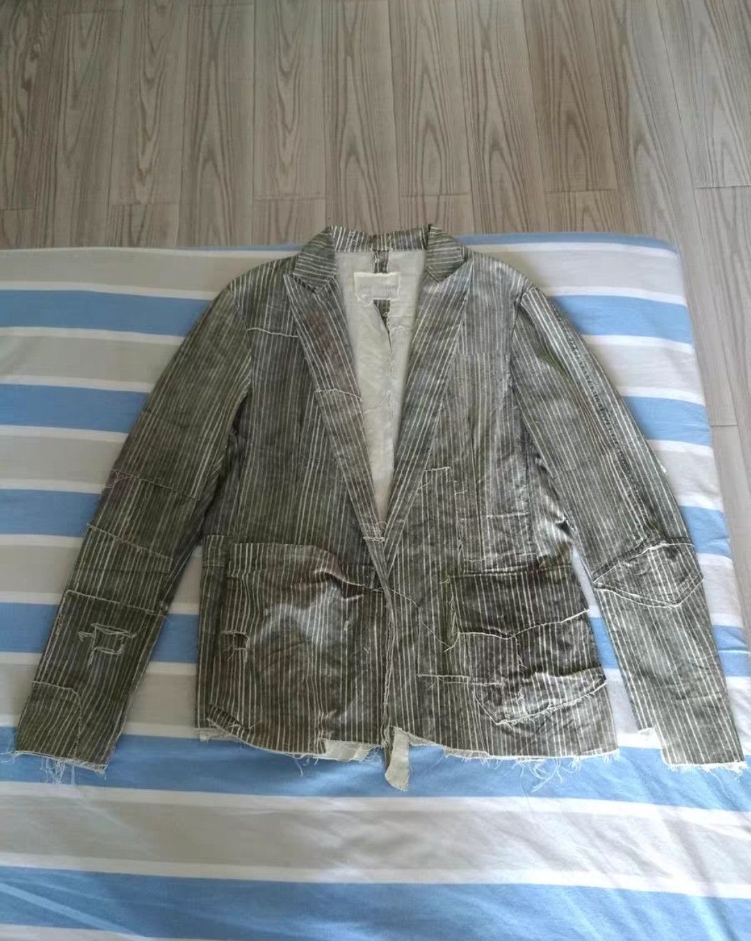 Greg Lauren Greg Lauren Fw13 M022 NV Suit Blazer Size 2 Size US M / EU 48-50 / 2 - 2 Thumbnail
