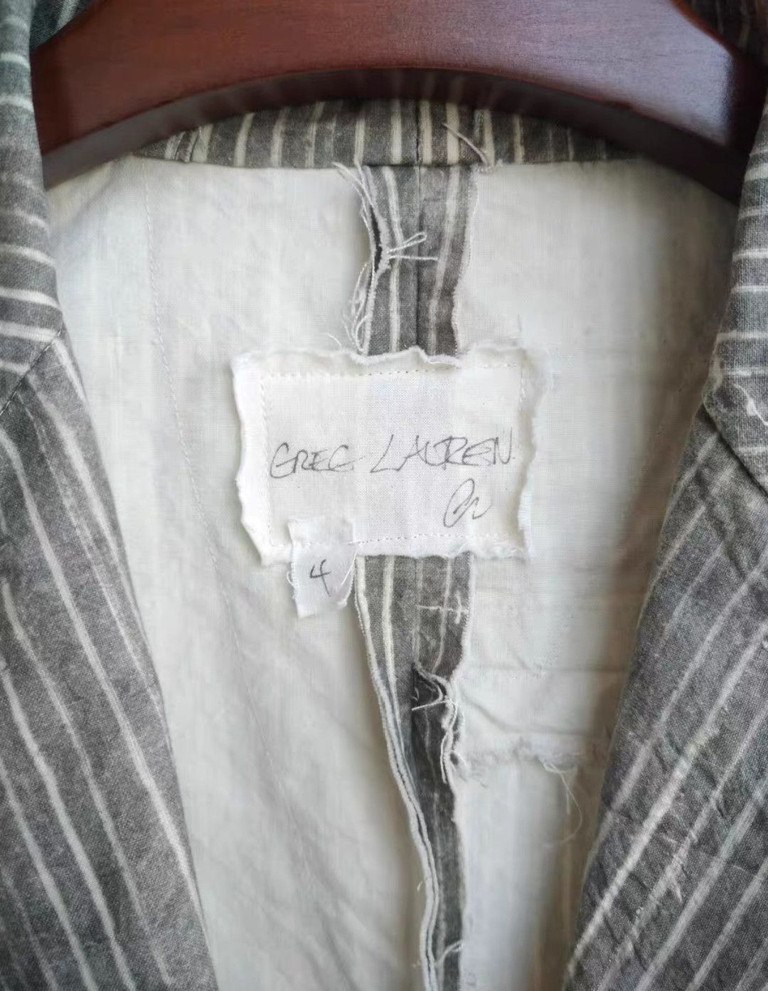 Greg Lauren Greg Lauren Fw13 M022 NV Suit Blazer Size 2 Size US M / EU 48-50 / 2 - 3 Thumbnail