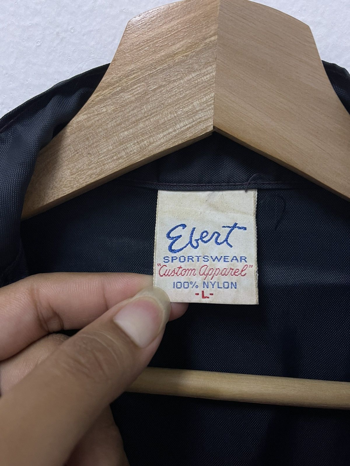 Japanese Brand × Vintage Vtg Ebert Sportwear Western Bank Sewn Patch Striped Jacket Size US L / EU 52-54 / 3 - 8 Thumbnail
