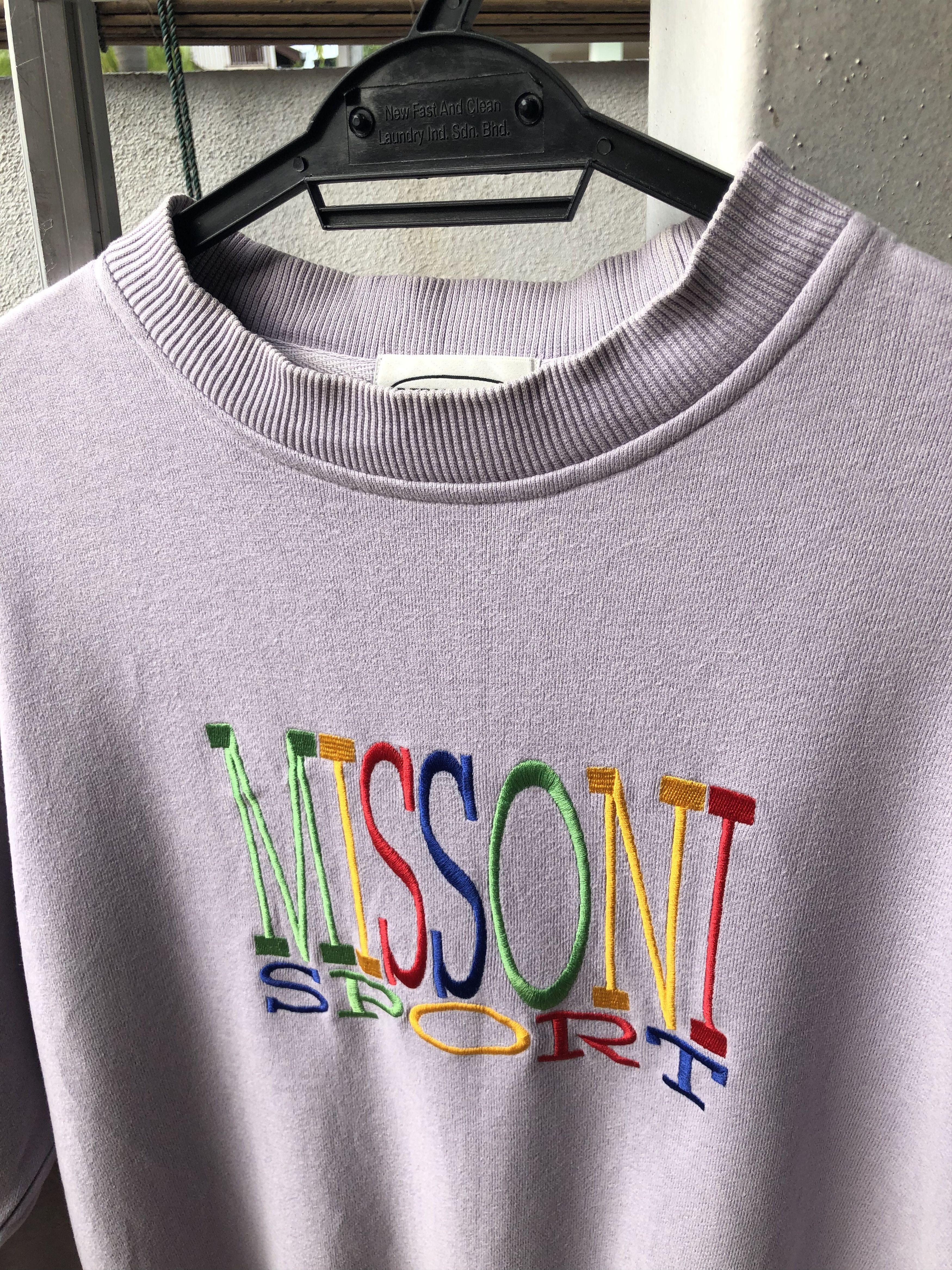 Missoni RARE🔥VINTAGE MISSONI MULTICOLOURS EMBROIDERIES SWEATSHIRT Size US M / EU 48-50 / 2 - 3 Thumbnail