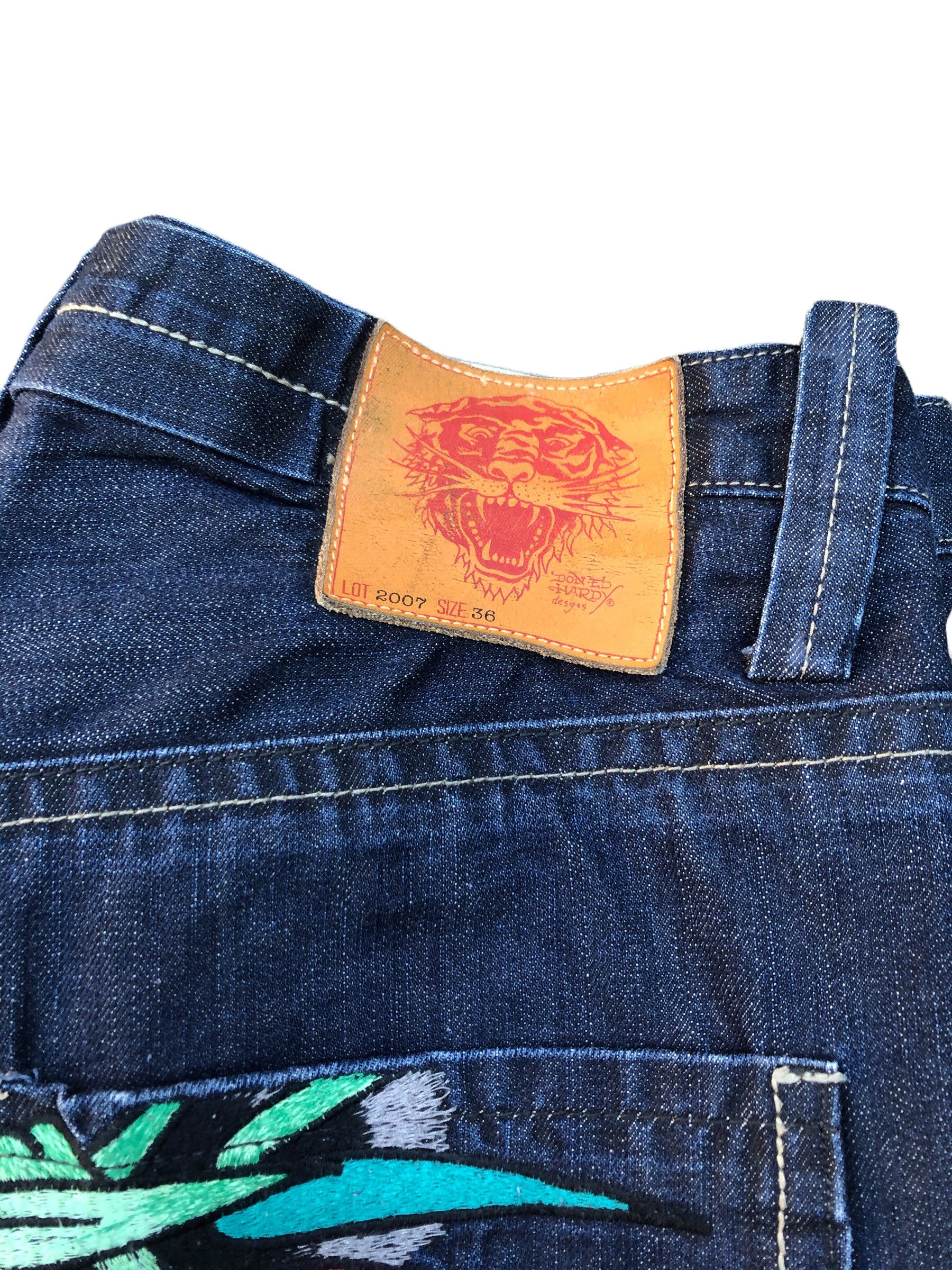 Christian Audigier × Ed Hardy RARE Ed Hardy Embroidered Jeans Size 36 'Snake Bite' Size US 36 / EU 52 - 11 Thumbnail
