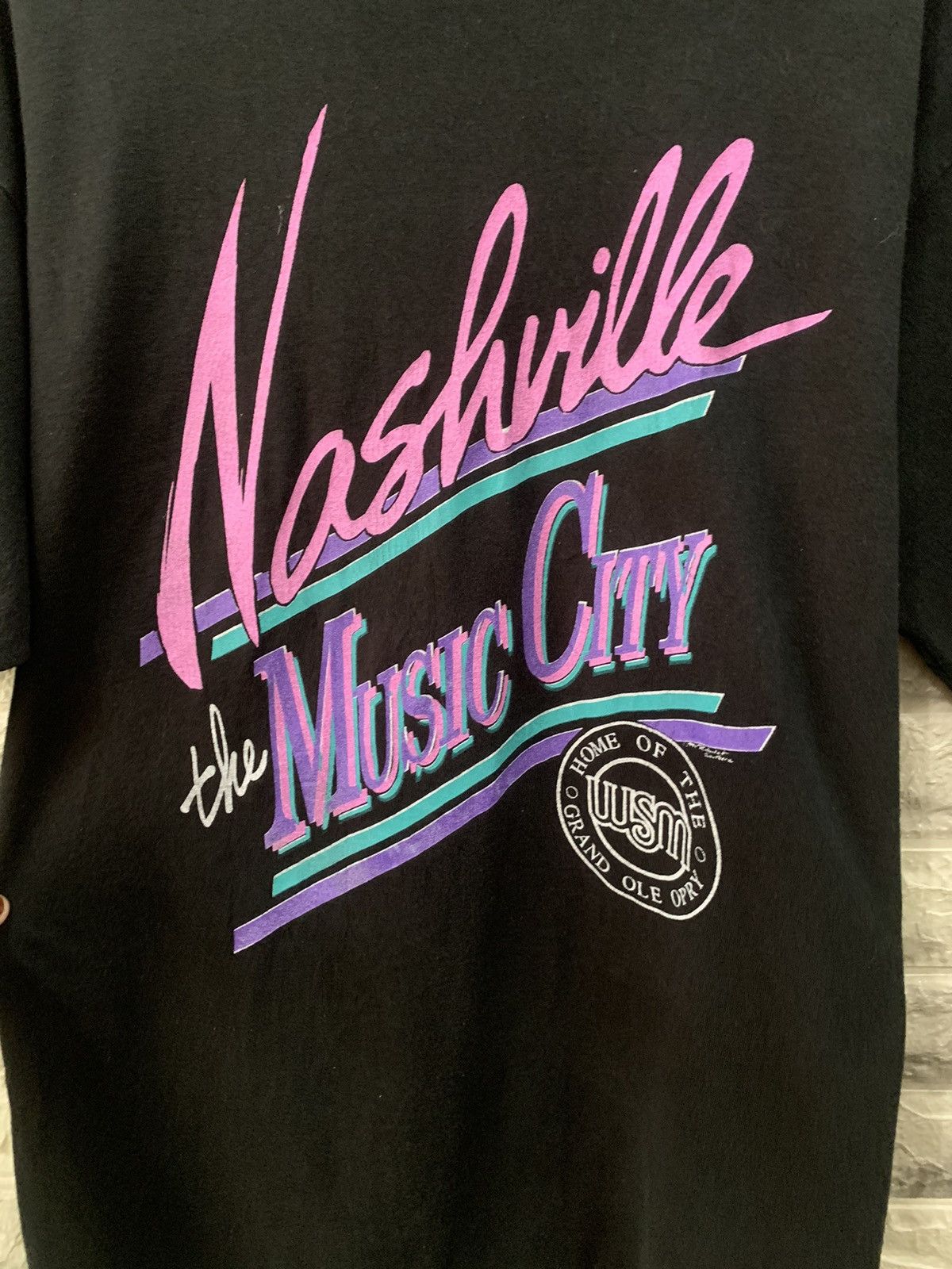 Vintage Vintage 80’s Nashville The Music City Tee Size US XL / EU 56 / 4 - 4 Thumbnail