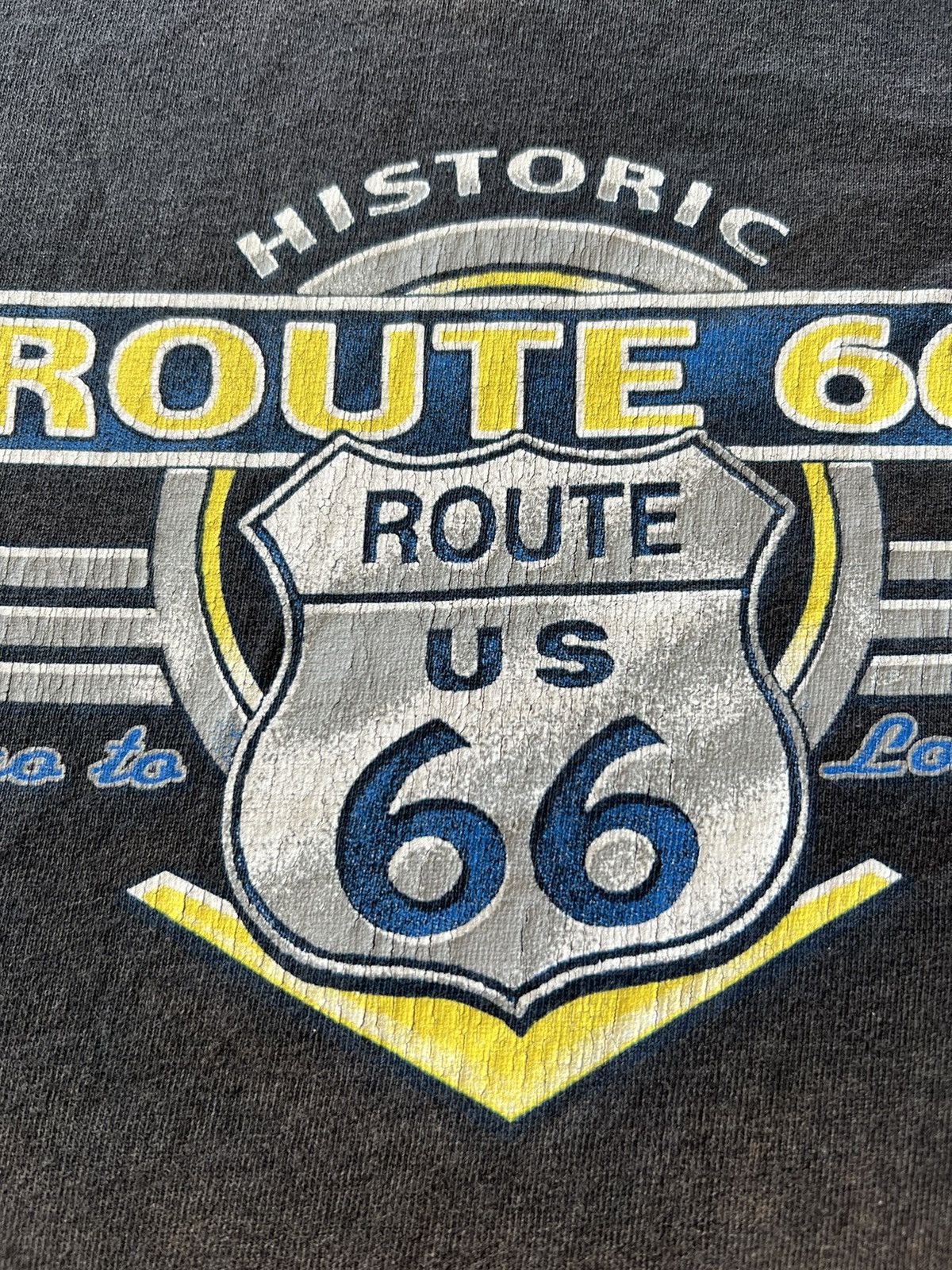 Band Tees Vintage 2000s Route 66 Historic Chicago to LA Sun Faded Tee Size US L / EU 52-54 / 3 - 5 Thumbnail
