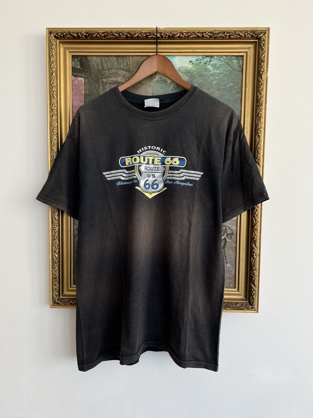 Band Tees Vintage 2000s Route 66 Historic Chicago to LA Sun Faded Tee Size US L / EU 52-54 / 3 - 1 Thumbnail