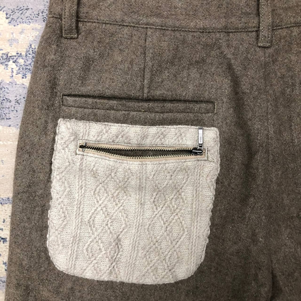 Vintage P231 VTG PALM D'OR WOOL ANKLE PANTS Size US 34 / EU 50 - 7 Thumbnail