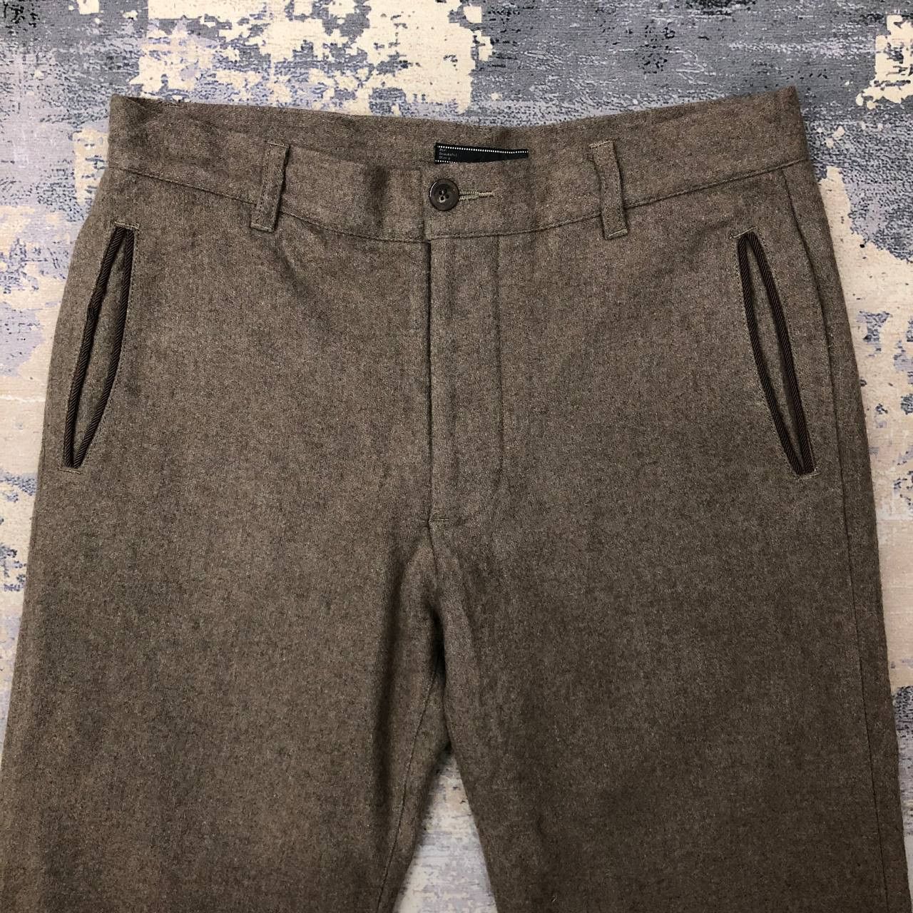 Vintage P231 VTG PALM D'OR WOOL ANKLE PANTS Size US 34 / EU 50 - 3 Thumbnail