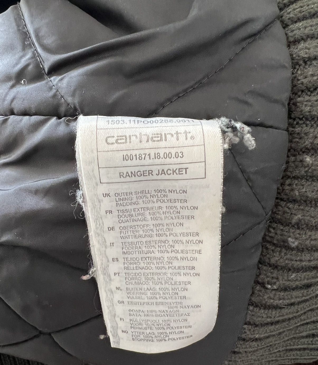 Carhartt Vintage Carhartt Cordura Ranger Jacket Size US L / EU 52-54 / 3 - 9 Thumbnail