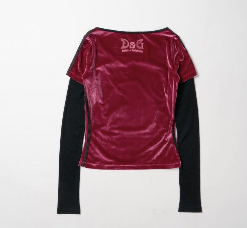 Dolce & Gabbana Dolce&Gabbana logo freestyler print velour y2k longsleeve Size M / US 6-8 / IT 42-44 - 5 Thumbnail