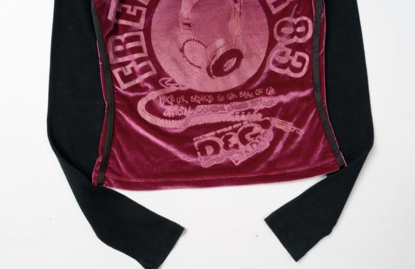 Dolce & Gabbana Dolce&Gabbana logo freestyler print velour y2k longsleeve Size M / US 6-8 / IT 42-44 - 3 Thumbnail