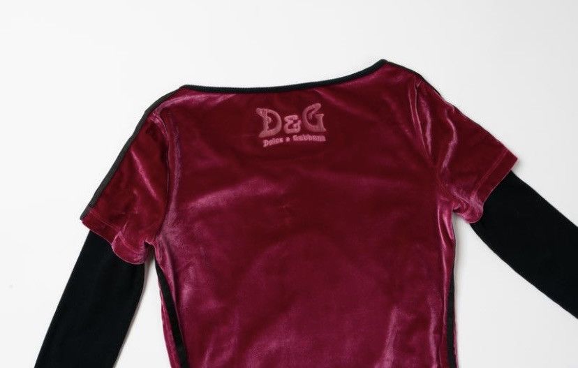 Dolce & Gabbana Dolce&Gabbana logo freestyler print velour y2k longsleeve Size M / US 6-8 / IT 42-44 - 7 Thumbnail