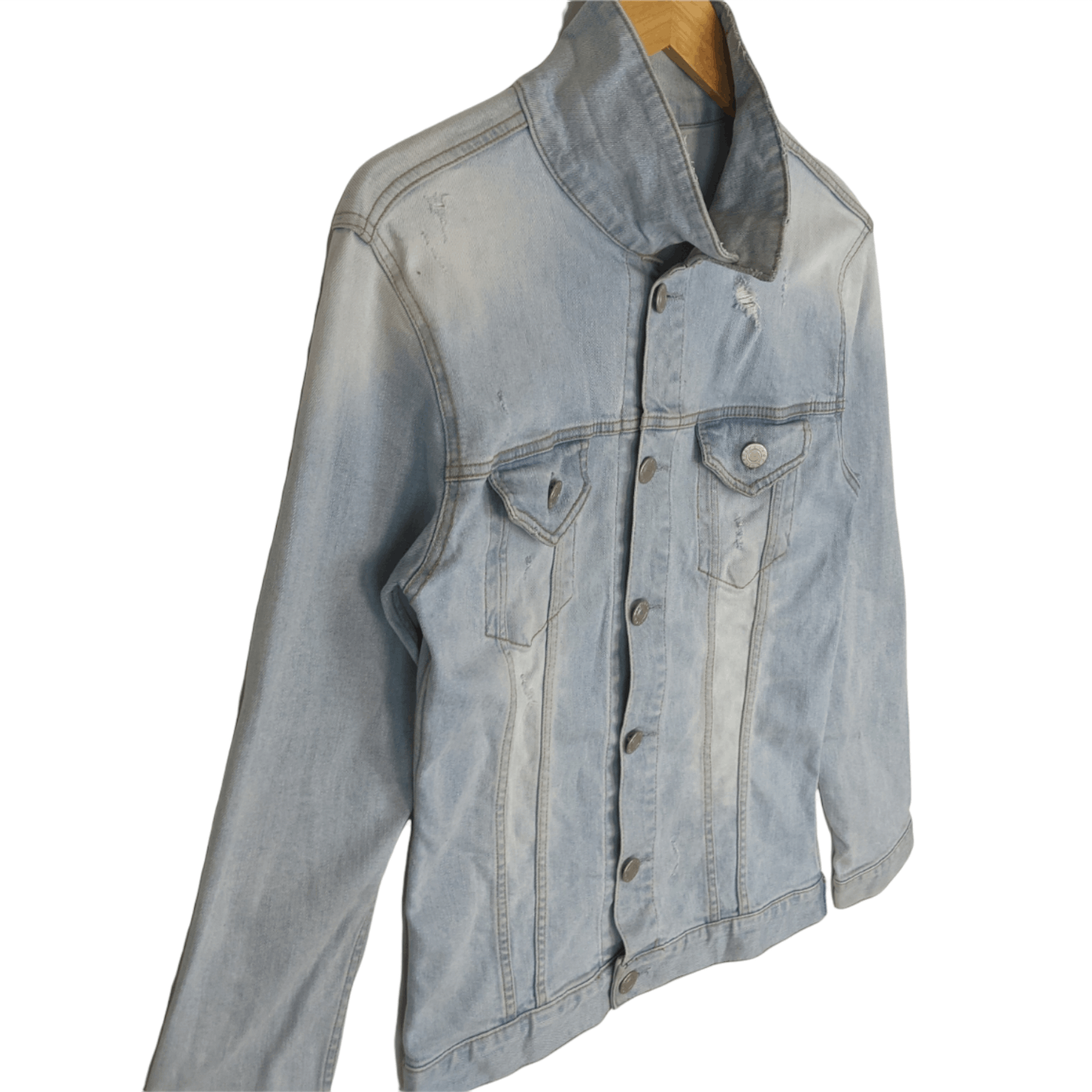 Japanese Brand DIGREEN Korean Jean Denim Jacket Size M / US 6-8 / IT 42-44 - 3 Thumbnail