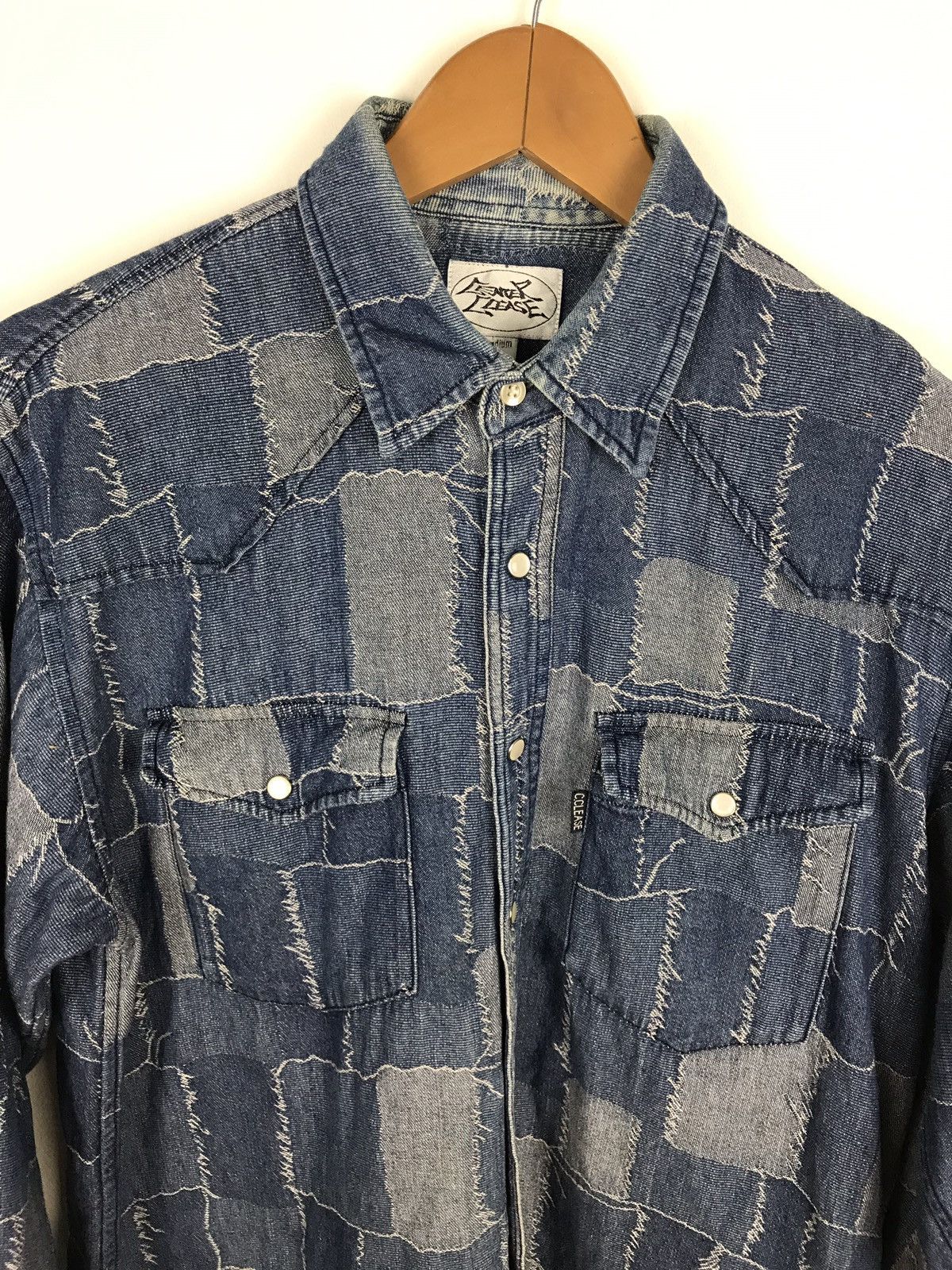 Designer × Japanese Brand C.Lease Snapbuttom Up Patchwork Like Kapital Design Size US M / EU 48-50 / 2 - 4 Thumbnail