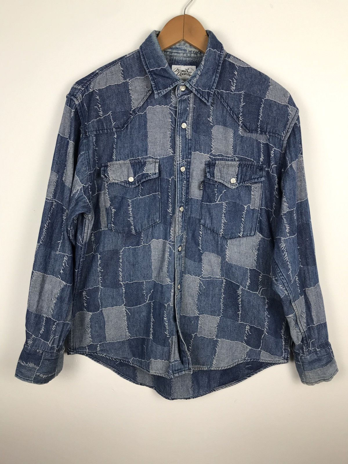 Designer × Japanese Brand C.Lease Snapbuttom Up Patchwork Like Kapital Design Size US M / EU 48-50 / 2 - 1 Thumbnail
