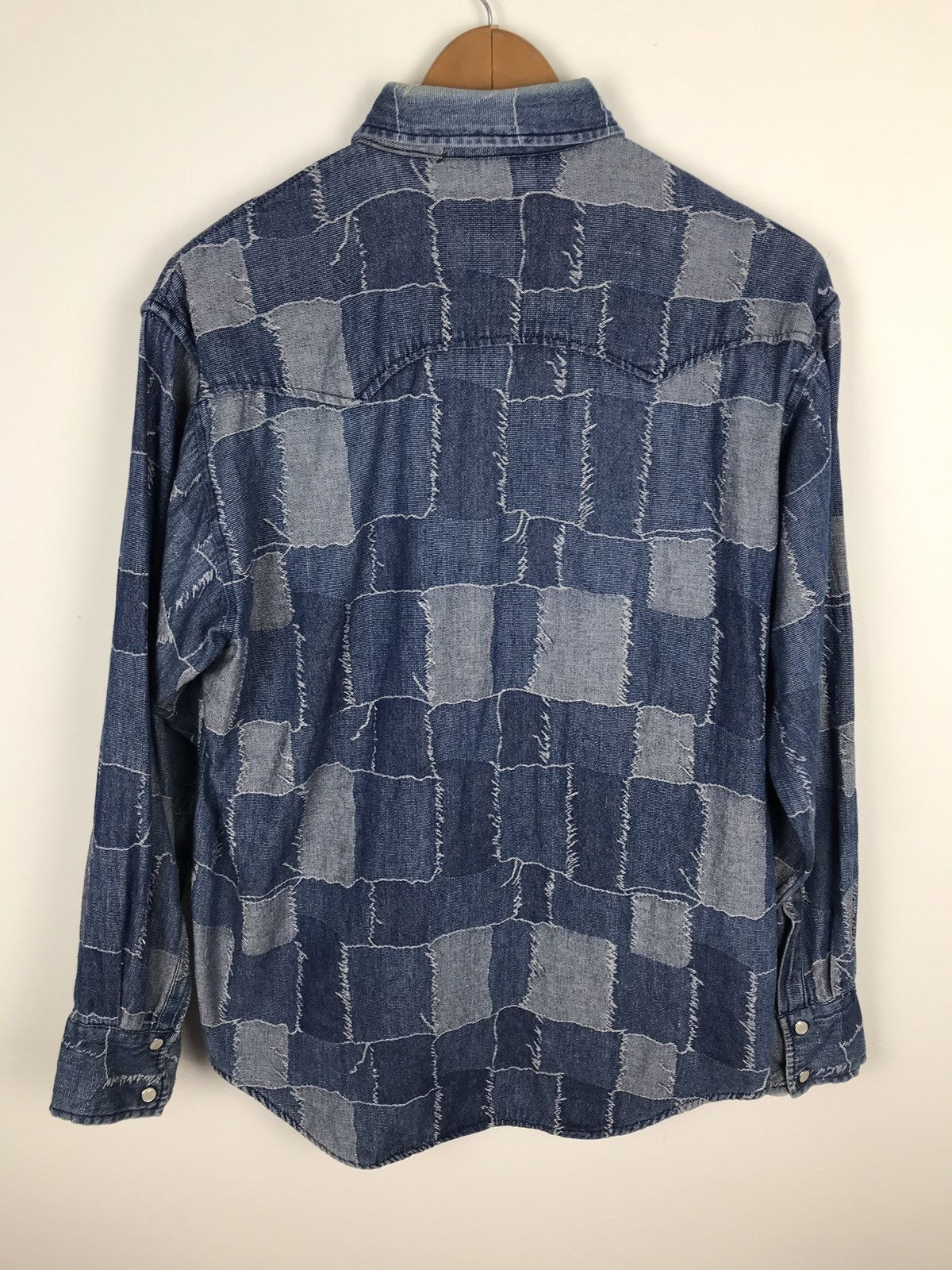 Designer × Japanese Brand C.Lease Snapbuttom Up Patchwork Like Kapital Design Size US M / EU 48-50 / 2 - 2 Thumbnail