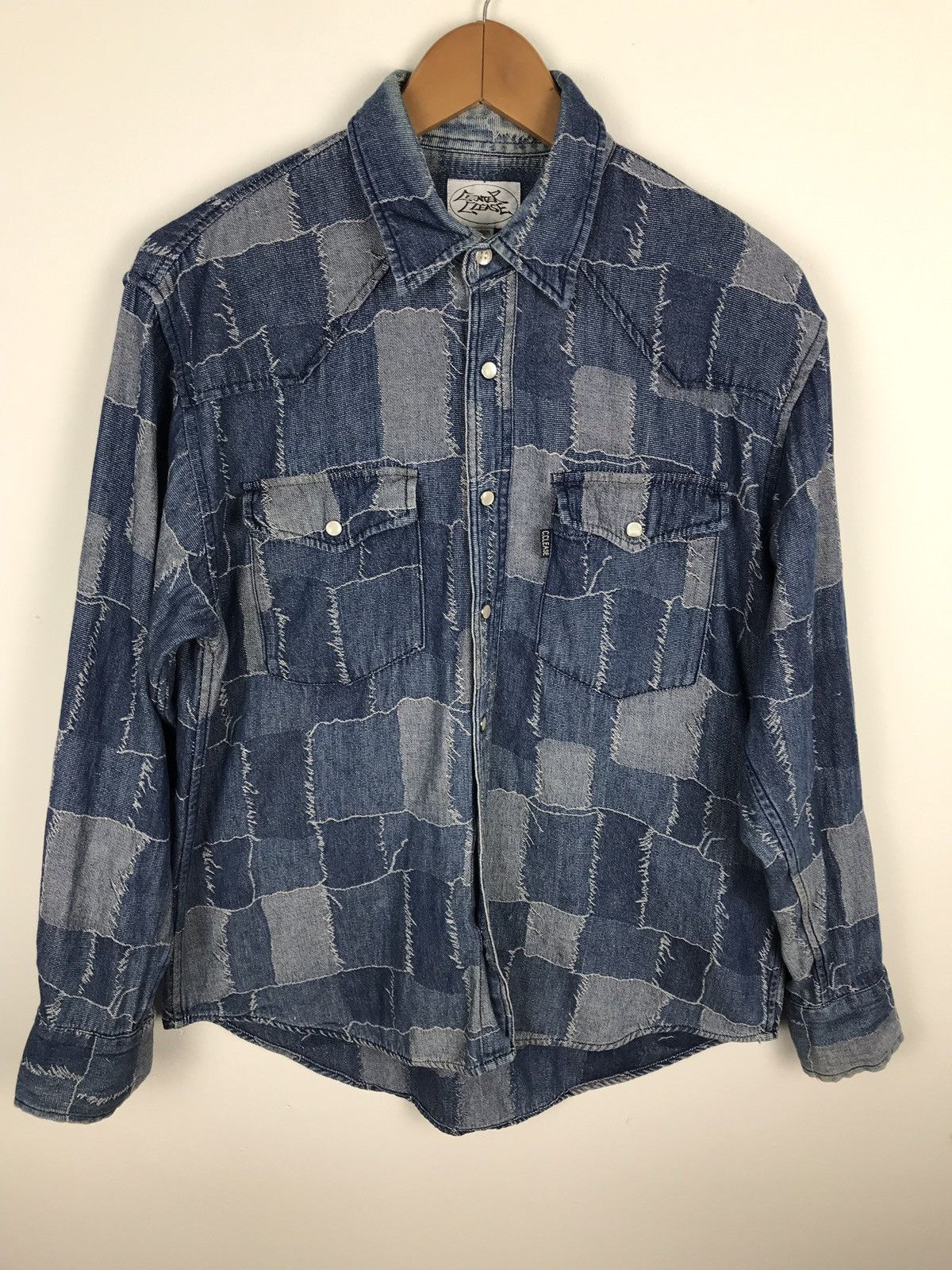 Designer × Japanese Brand C.Lease Snapbuttom Up Patchwork Like Kapital Design Size US M / EU 48-50 / 2 - 3 Thumbnail