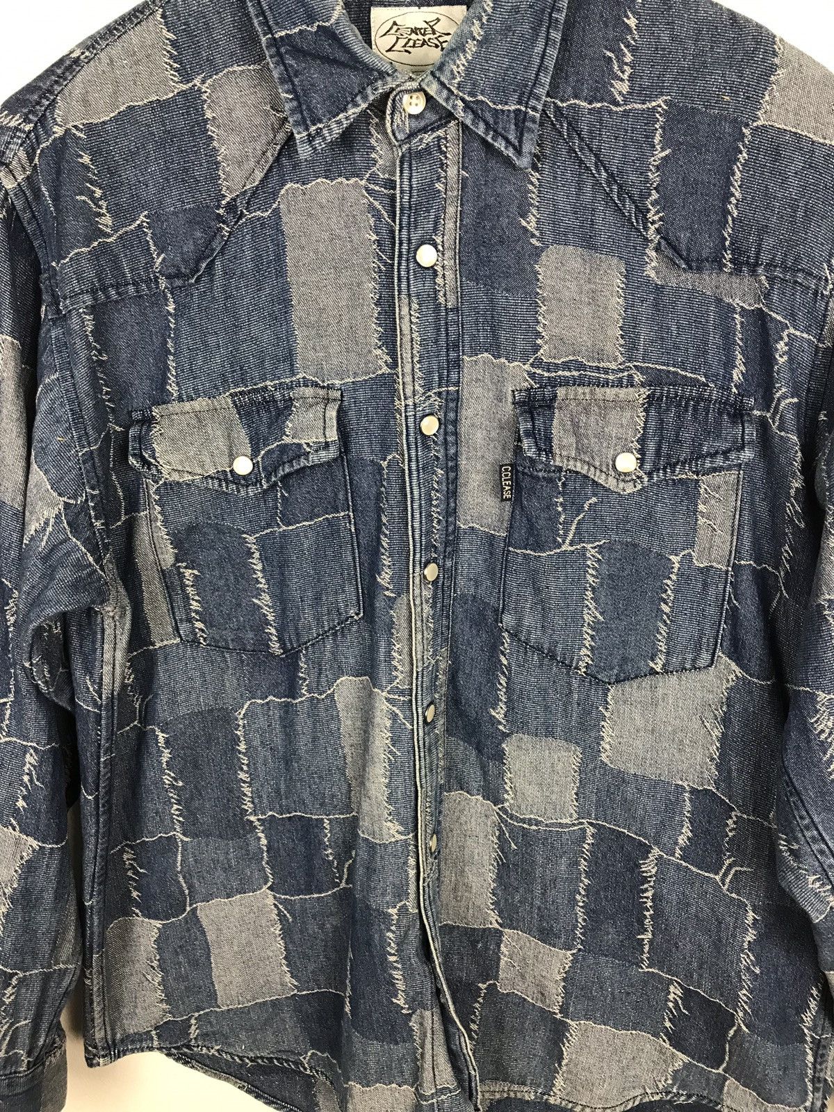 Designer × Japanese Brand C.Lease Snapbuttom Up Patchwork Like Kapital Design Size US M / EU 48-50 / 2 - 5 Thumbnail