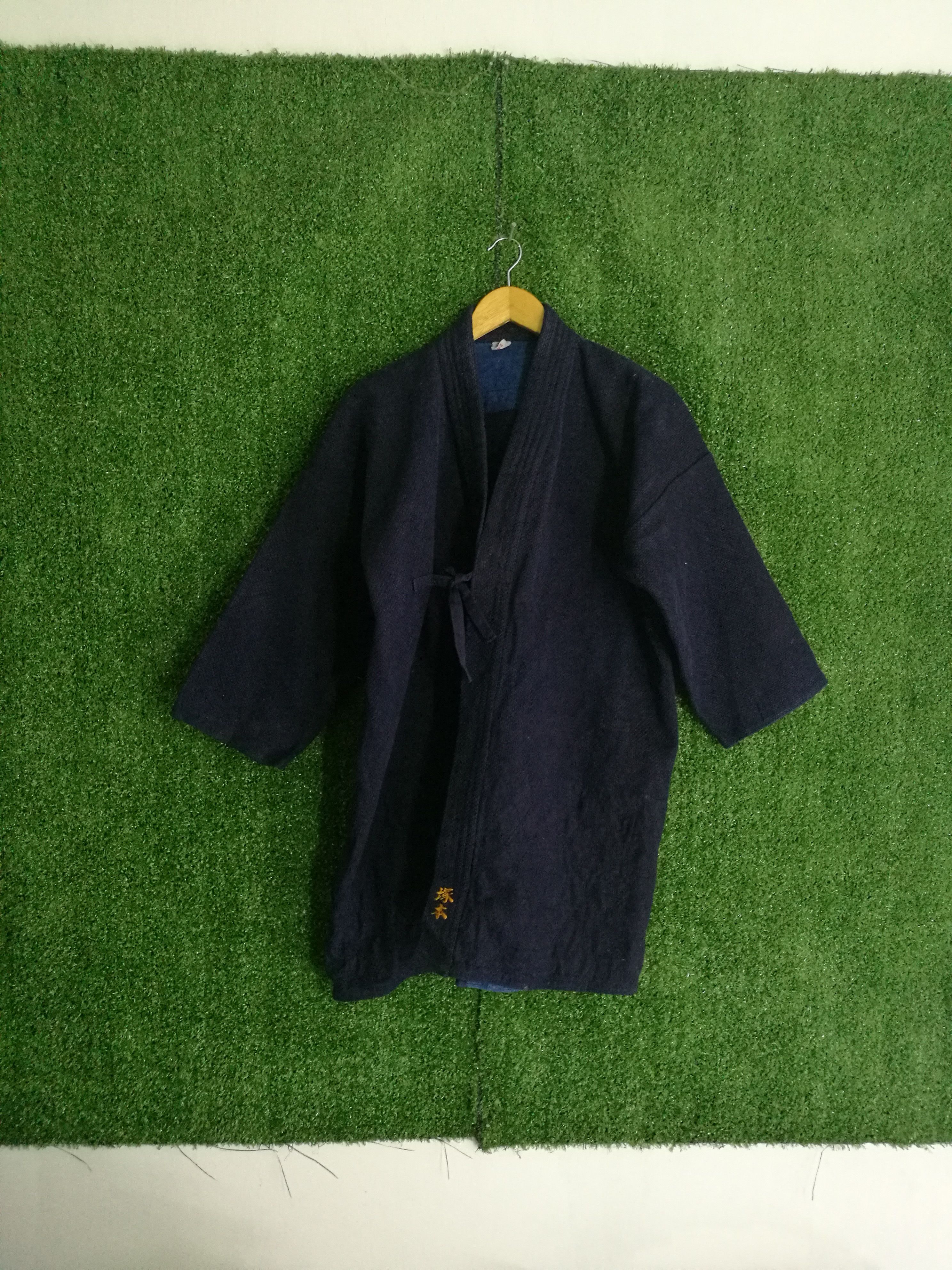 image of Blue Indigo Kendo Naragi Hi-Tec Kimono, Men's (Size Large)