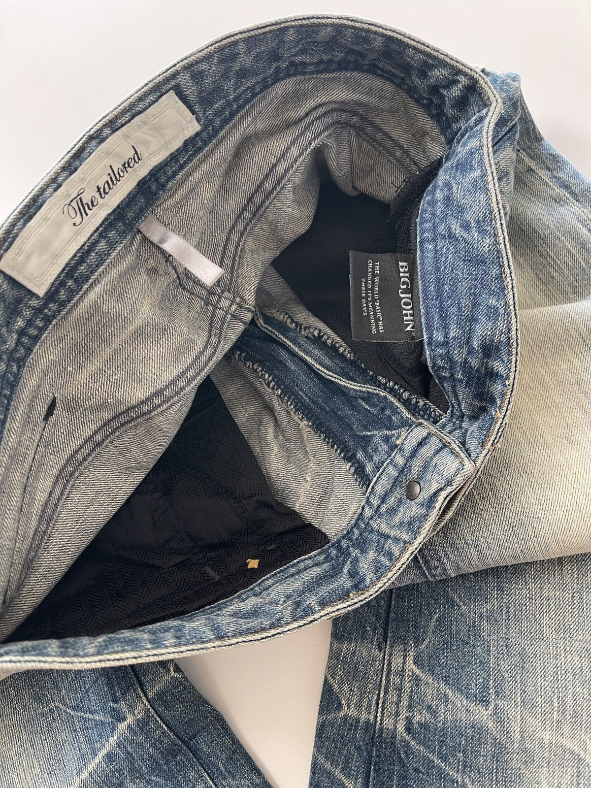 Japanese Brand Vintage Big John Flare Denim Size US 31 - 11 Thumbnail