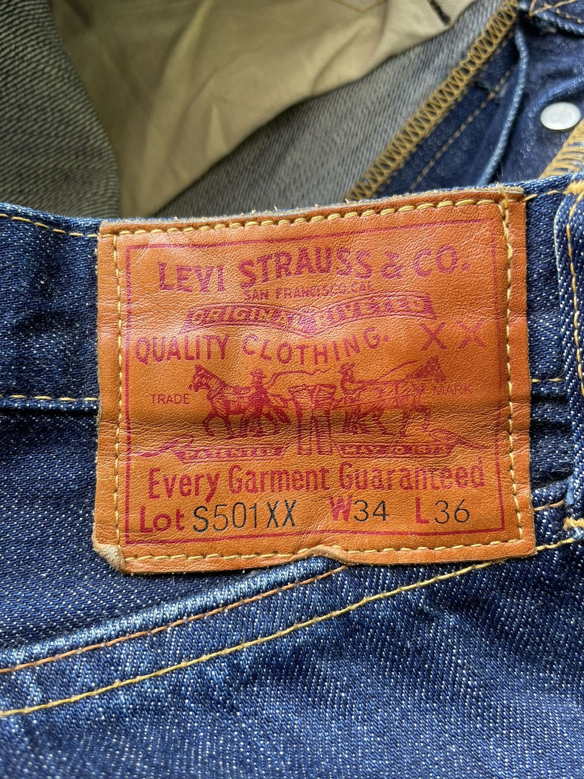 Levi's Vintage 2000 Levis S501XX E 1944 Model Size US 34 / EU 50 - 15 Thumbnail