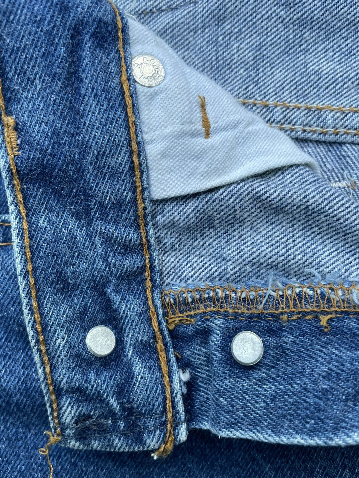 Levi's Vintage 1987 Levis 501 e Usa Size US 29 - 15 Thumbnail