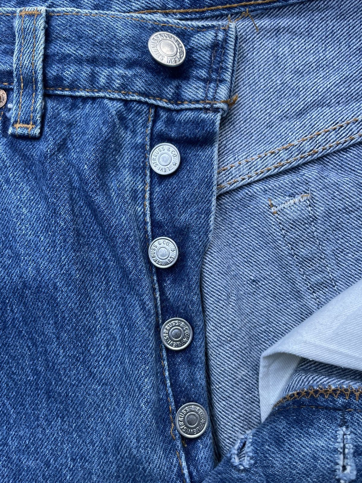 Levi's Vintage 1987 Levis 501 e Usa Size US 29 - 19 Thumbnail