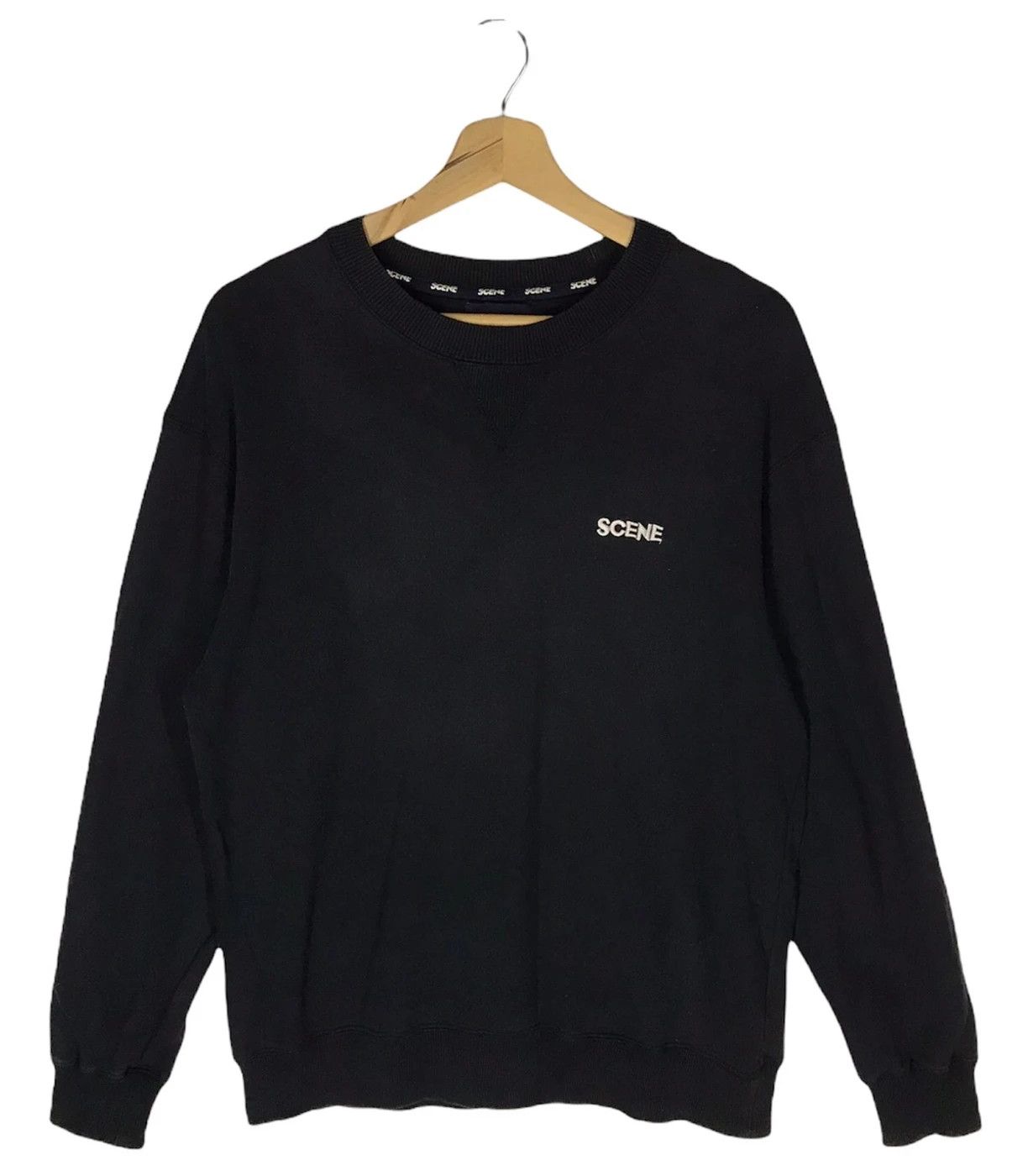 image of Vintage Scene It’S American Answer Sweatshirts in Black, Men's (Size Large)