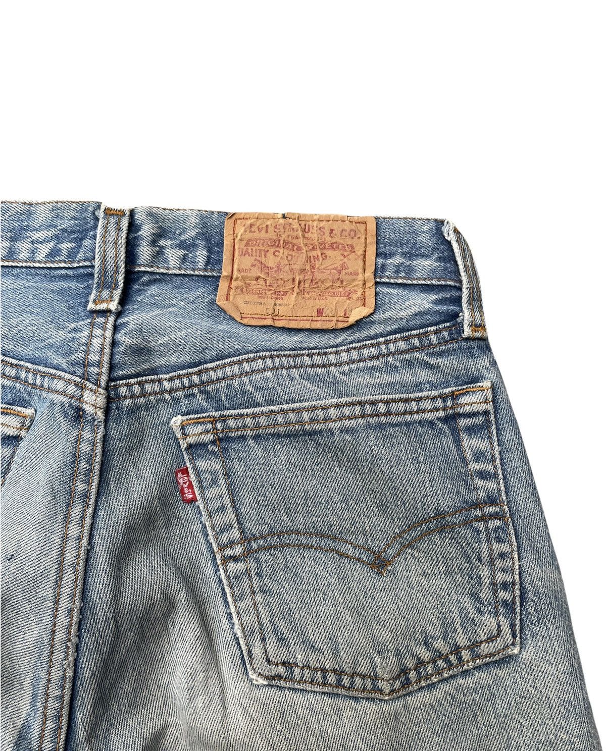 Levi's Vintage Levi’s 501 e 1985 Aging Stone Wash Distressed Size US 28 / EU 44 - 13 Thumbnail