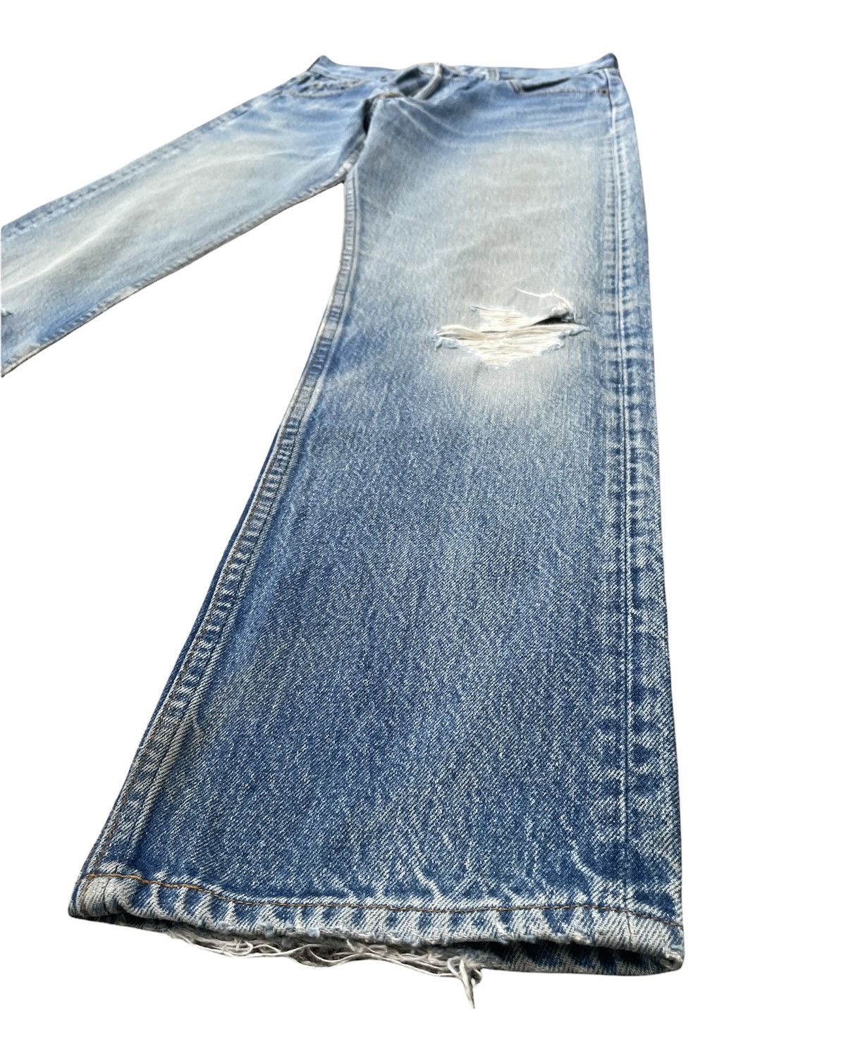 Levi's Vintage Levi’s 501 e 1985 Aging Stone Wash Distressed Size US 28 / EU 44 - 3 Thumbnail