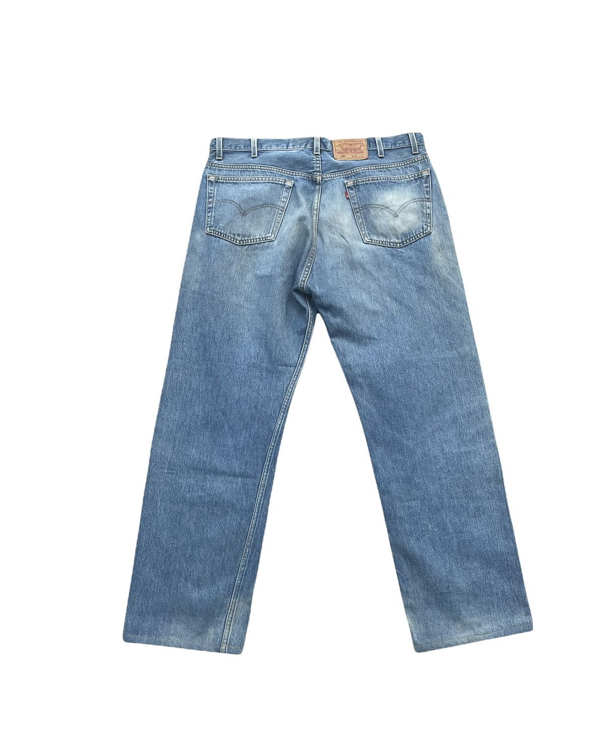 Levi's Vintage Levis 501 Single R 1995 USA Aging Faded Wash Denim Size US 39 - 7 Thumbnail