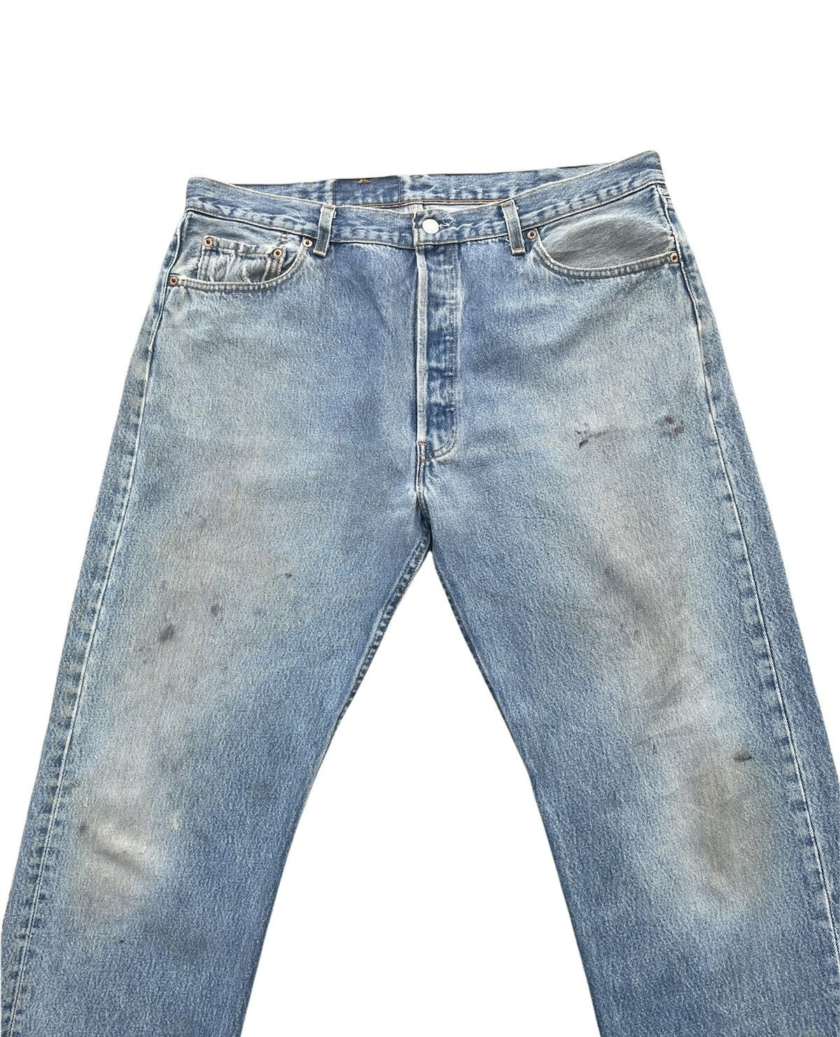 Levi's × Vintage Vintage Levi’s 501 e 1998 Usa Aging Faded Wash Size US 39 - 3 Thumbnail