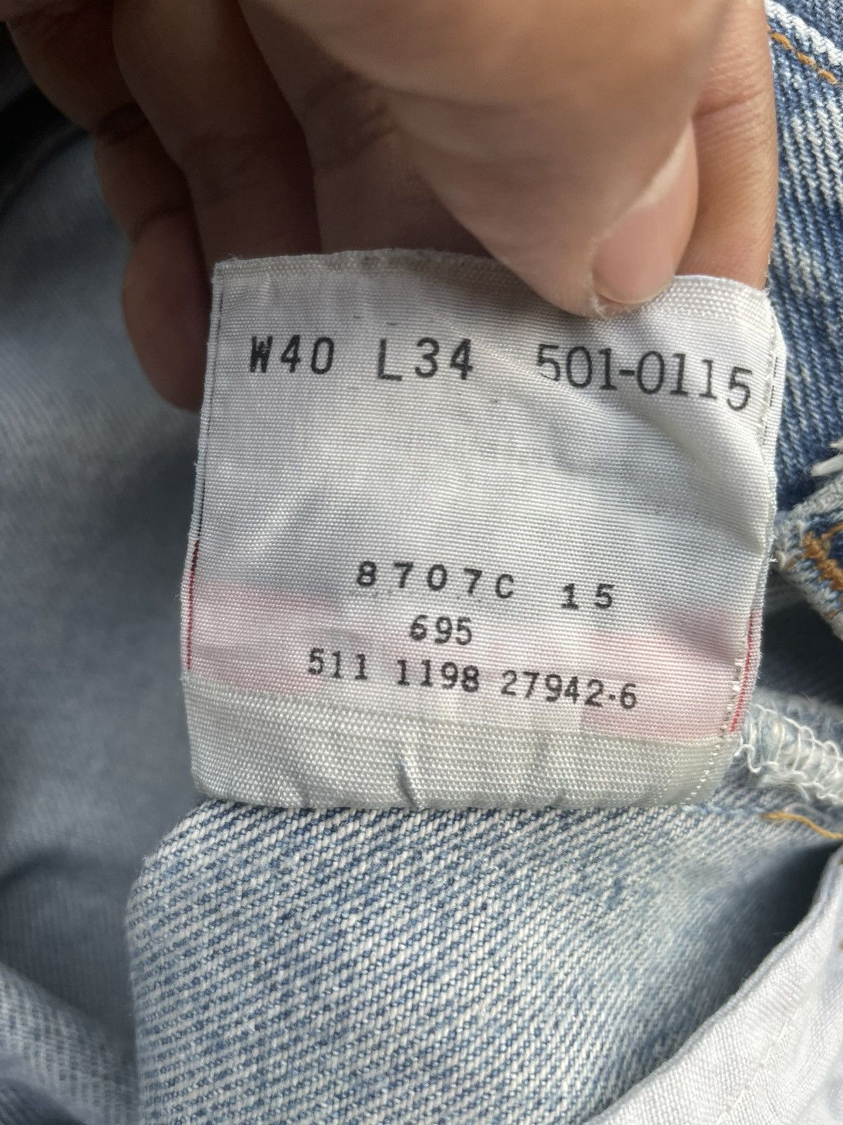 Levi's × Vintage Vintage Levi’s 501 e 1998 Usa Aging Faded Wash Size US 39 - 13 Thumbnail
