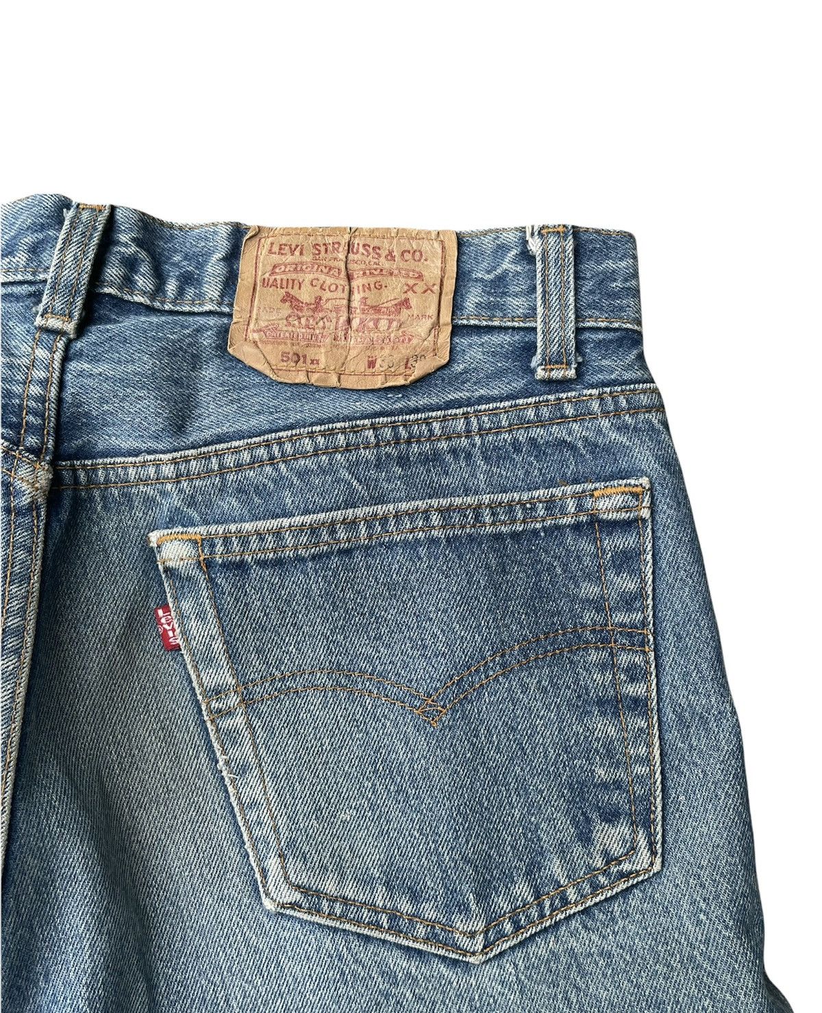 Levi's Vintage Levis 501XX USA 1987 Aging Faded Wash Size US 32 / EU 48 - 9 Thumbnail