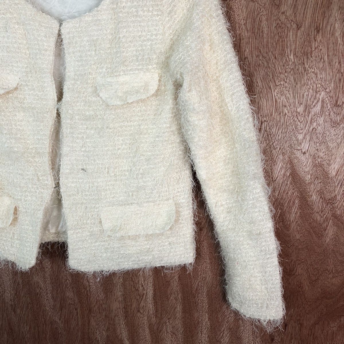 Japanese Brand A.V.V Standard Shag Shaggy Fur Mohair Knitwear #6624 Size S / US 4 / IT 40 - 5 Thumbnail
