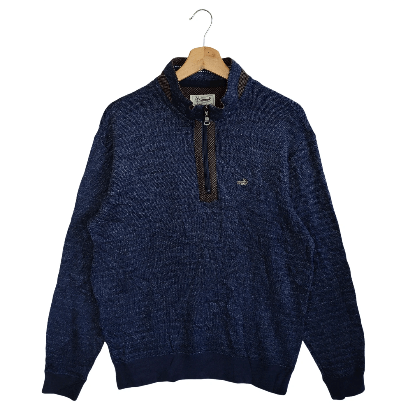 image of Vintage Crocodile Sweaters in Blue, Men's (Size Large)