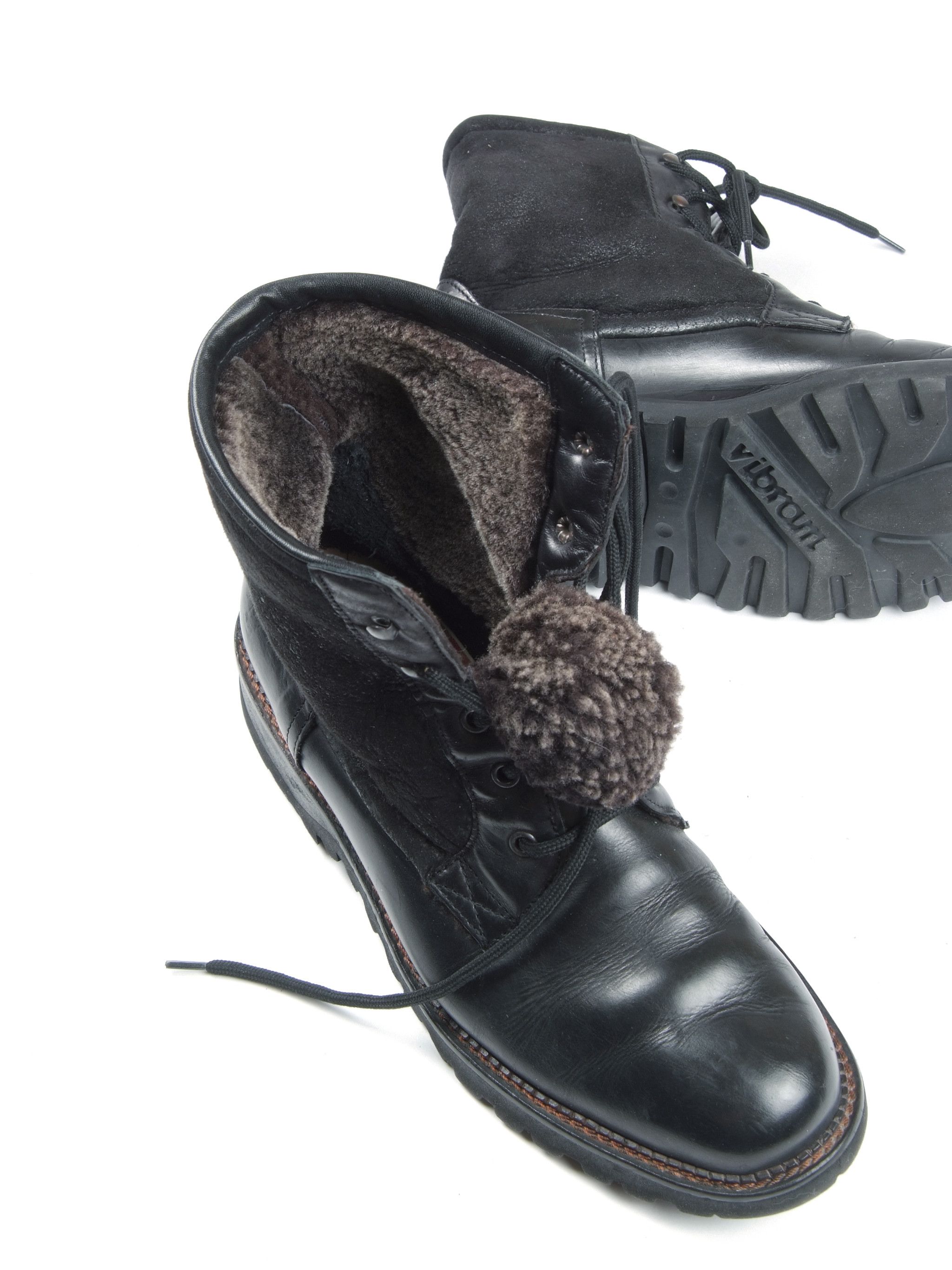 Handmade LAPPY True Norwegian Real Fur Boots Vibram Outsole Size US 8 / EU 41 - 5 Thumbnail