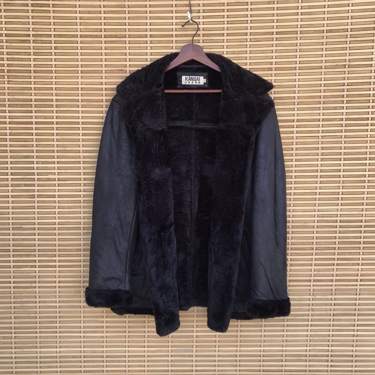 Kansai Yamamoto Iconic! Designer Kansai yamamoto faux leather sherpa lining Size US XL / EU 56 / 4 - 6 Thumbnail