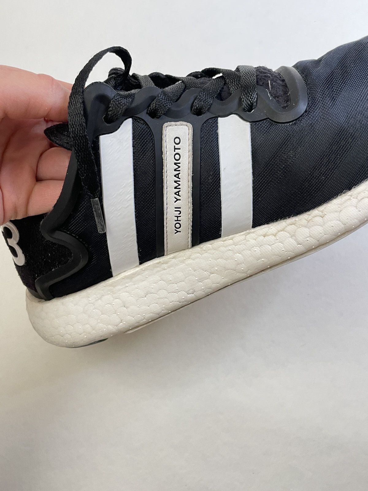 Adidas Y3 Run Boost Black White Sneakers Size US 10.5 / EU 43-44 - 11 Thumbnail