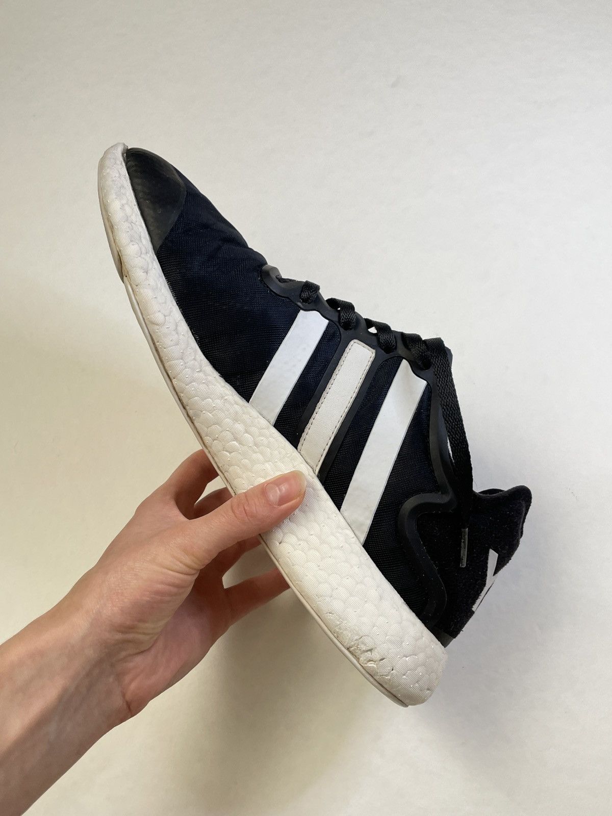 Adidas Y3 Run Boost Black White Sneakers Size US 10.5 / EU 43-44 - 6 Thumbnail